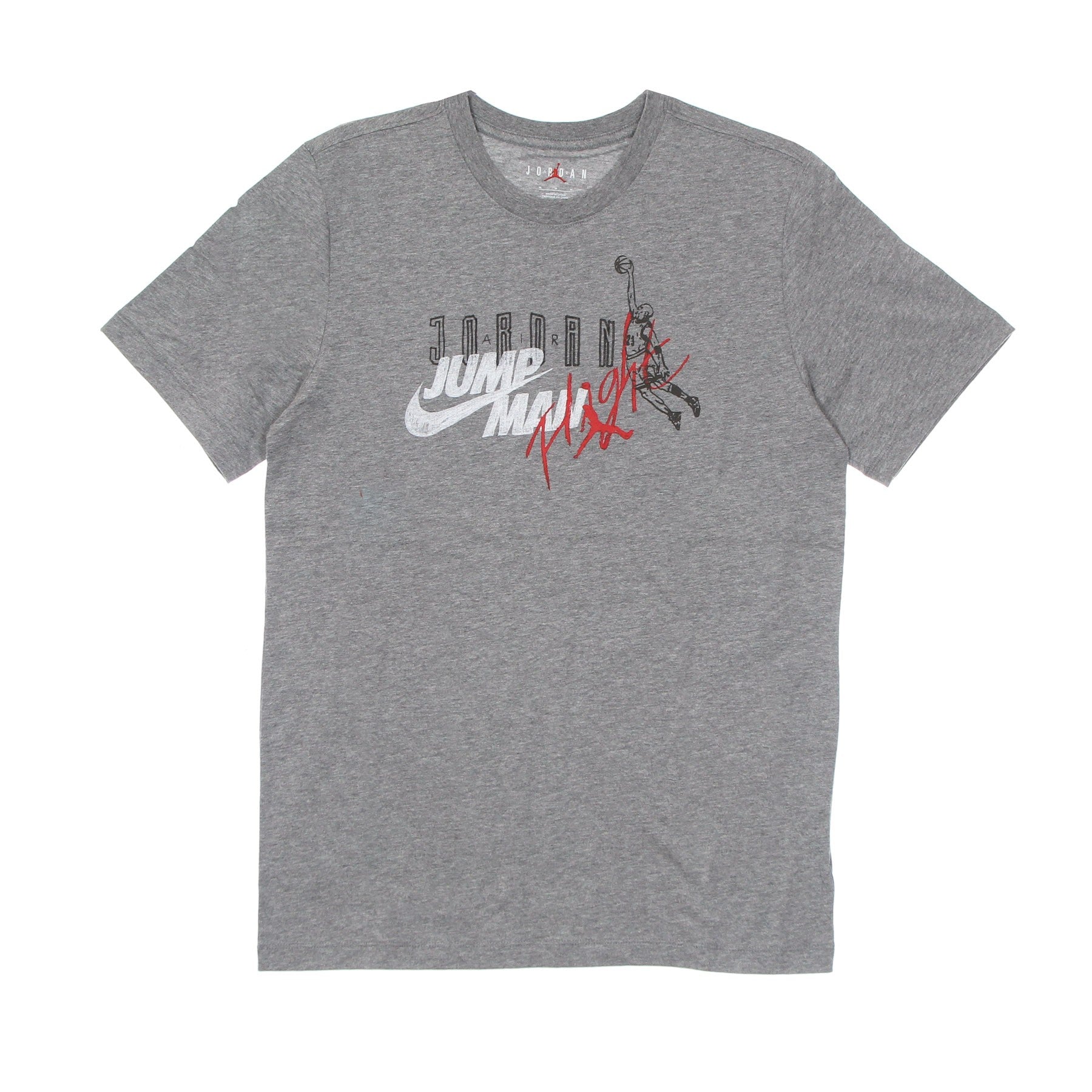 Jordan, Maglietta Uomo Brand Graphic Crew, Carbon Heather