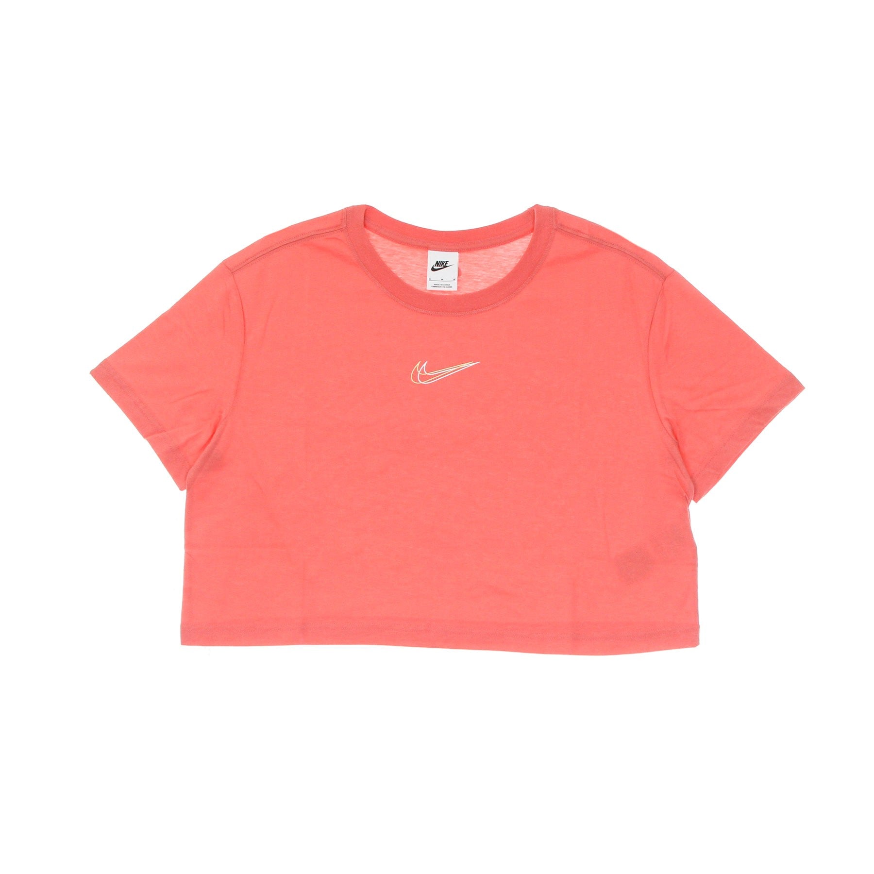 Nike, Maglietta Corta Donna W Cropped Dance Tee, White