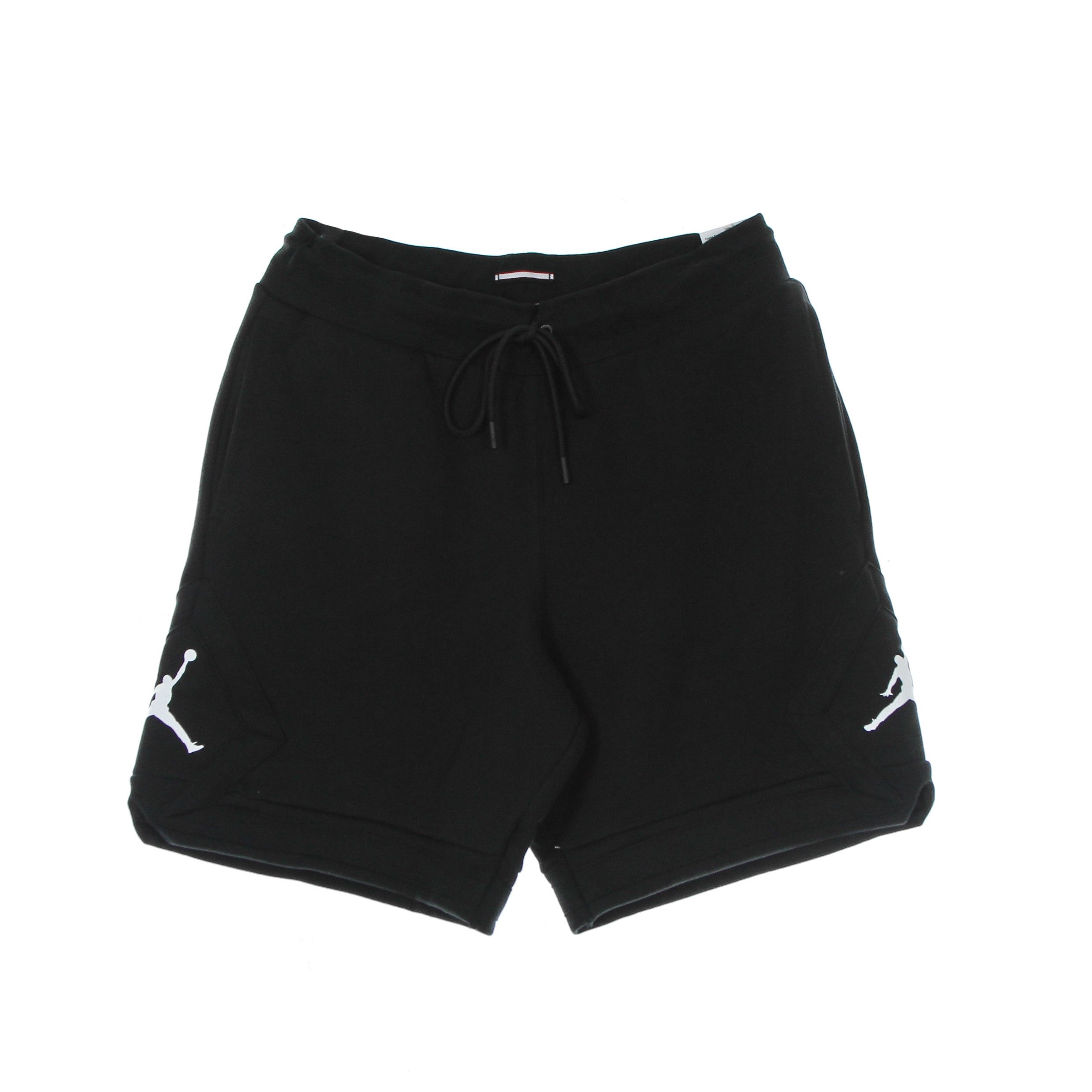 Jordan, Pantalone Corto Tuta Felpato Uomo Essential Fleece Diamond Short, Black/white