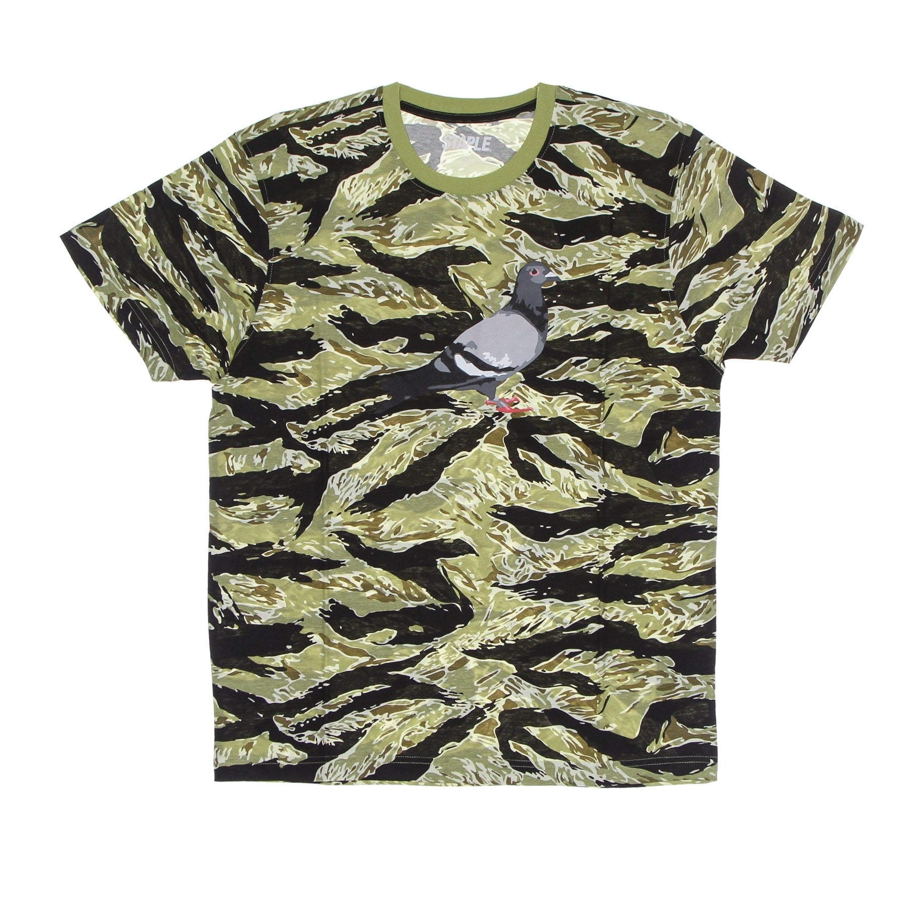 Staple, Maglietta Uomo Pigeon Logo Tee, Camo