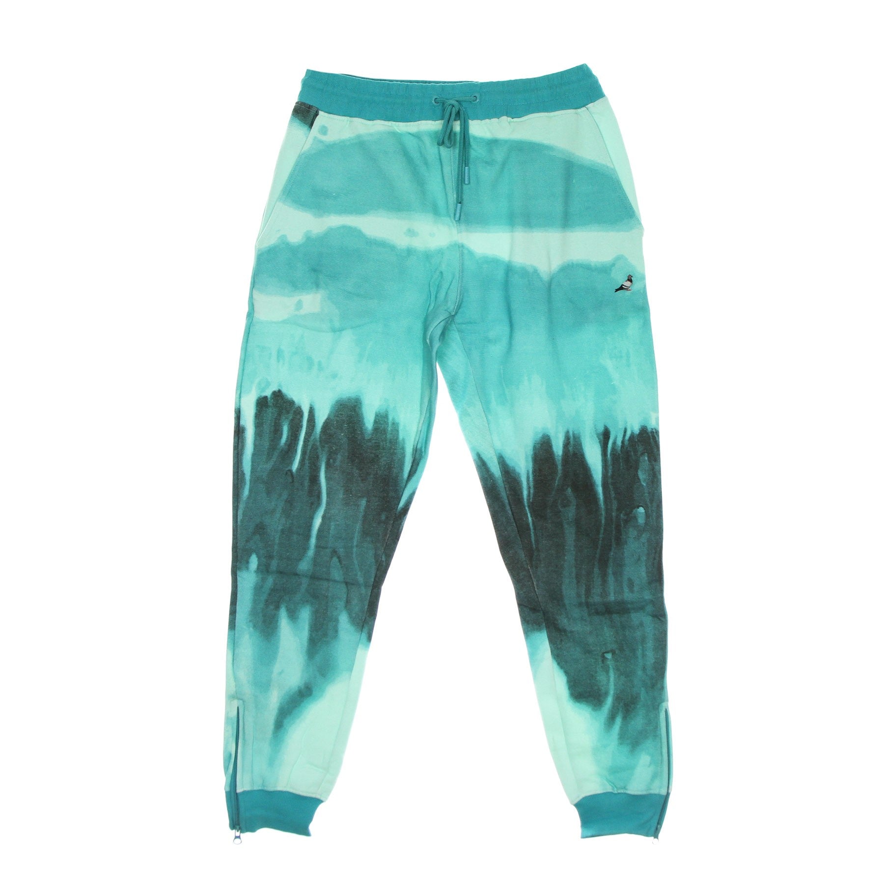 Pantalone Tuta Felpato Uomo Pigeon Logo Sweatpant Teal