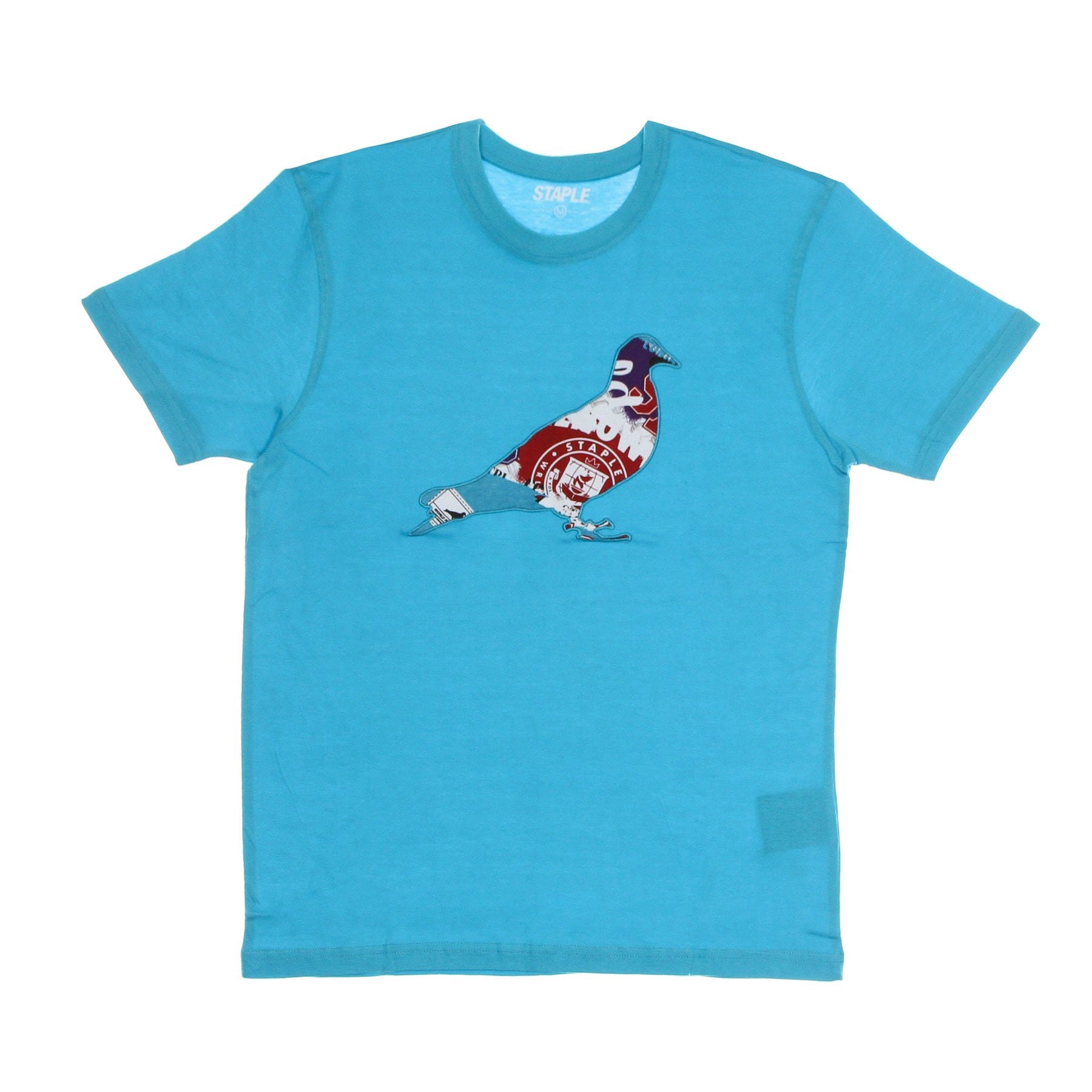 Staple, Maglietta Uomo Pike Pigeon Tee, Teal