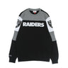 Mitchell & Ness, Felpa Girocollo Uomo Nfl Overtime Fleece Crew Oakrai, Original Team Colors
