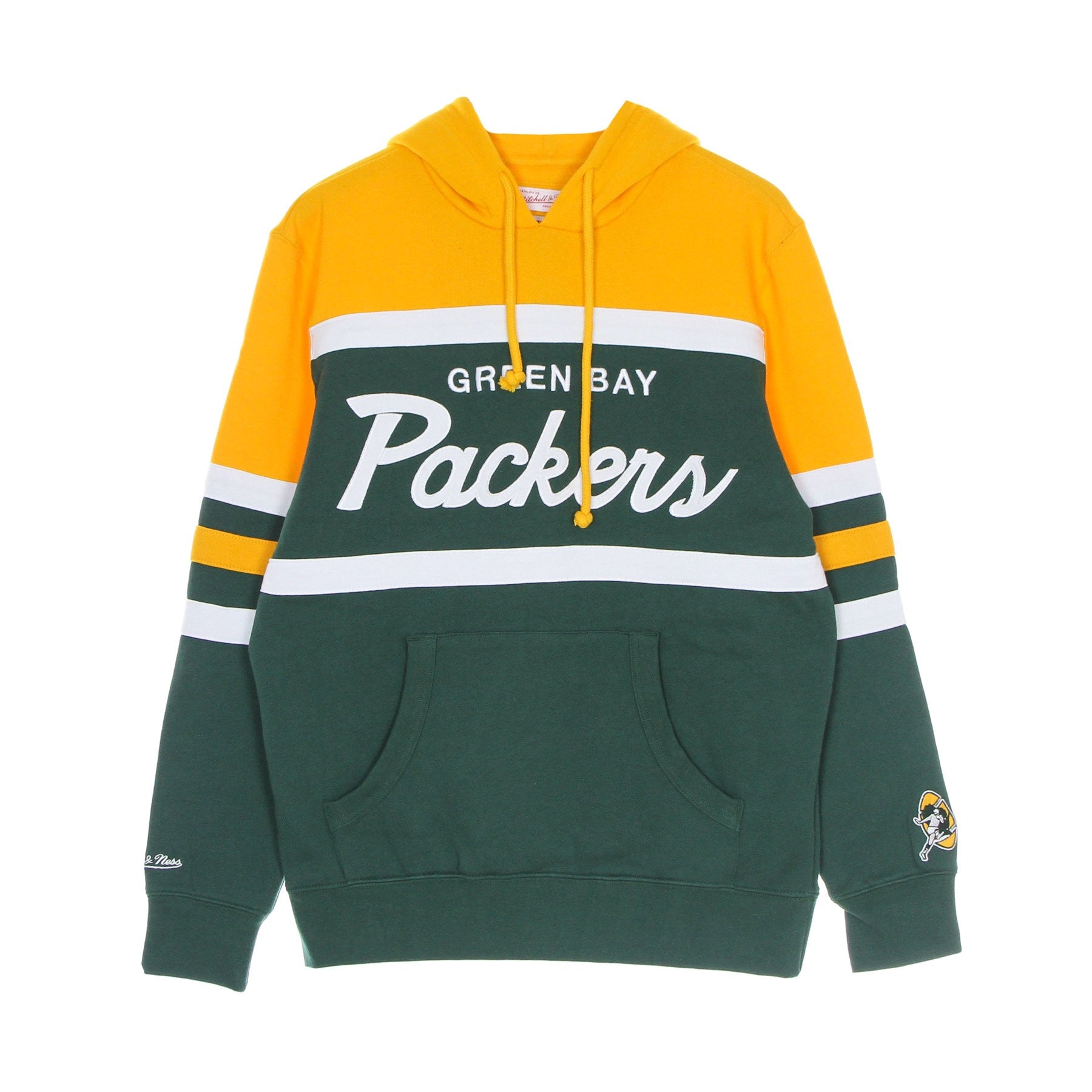 Mitchell & Ness, Felpa Cappuccio Uomo Nfl Head Coach Hoody Grepac, Original Team Colors