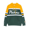 Mitchell & Ness, Felpa Cappuccio Uomo Nfl Head Coach Hoody Grepac, Original Team Colors