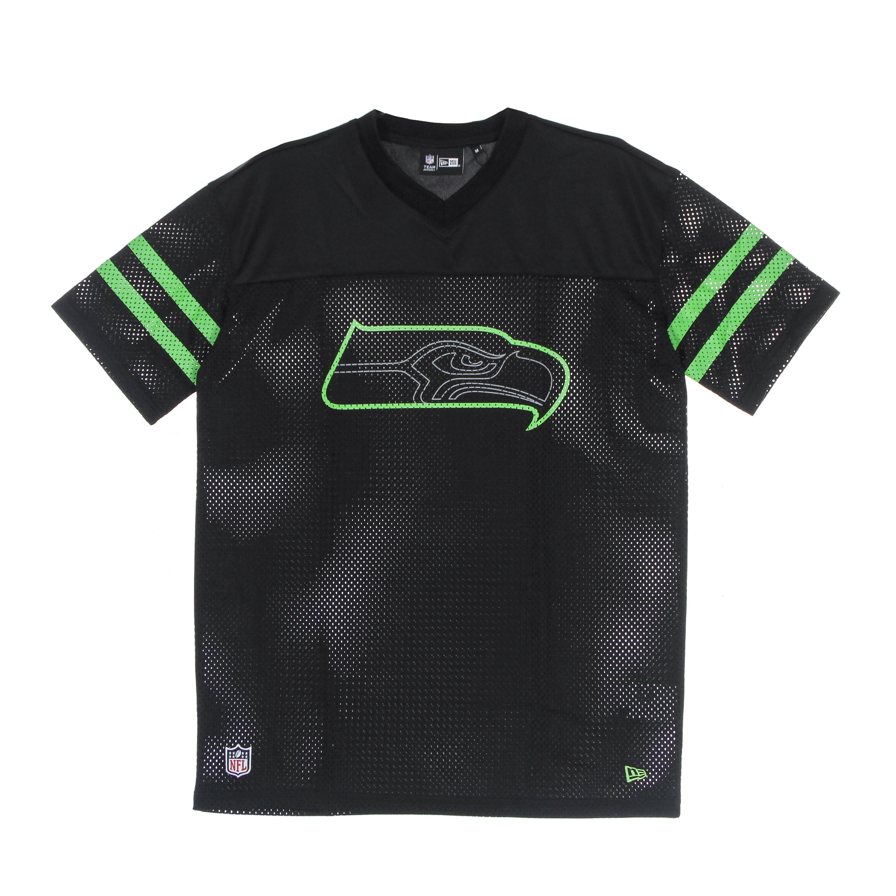 New Era, Casacca Uomo Nfl Outline Logo Oversized Tee Seasea, Black/original Team Colors