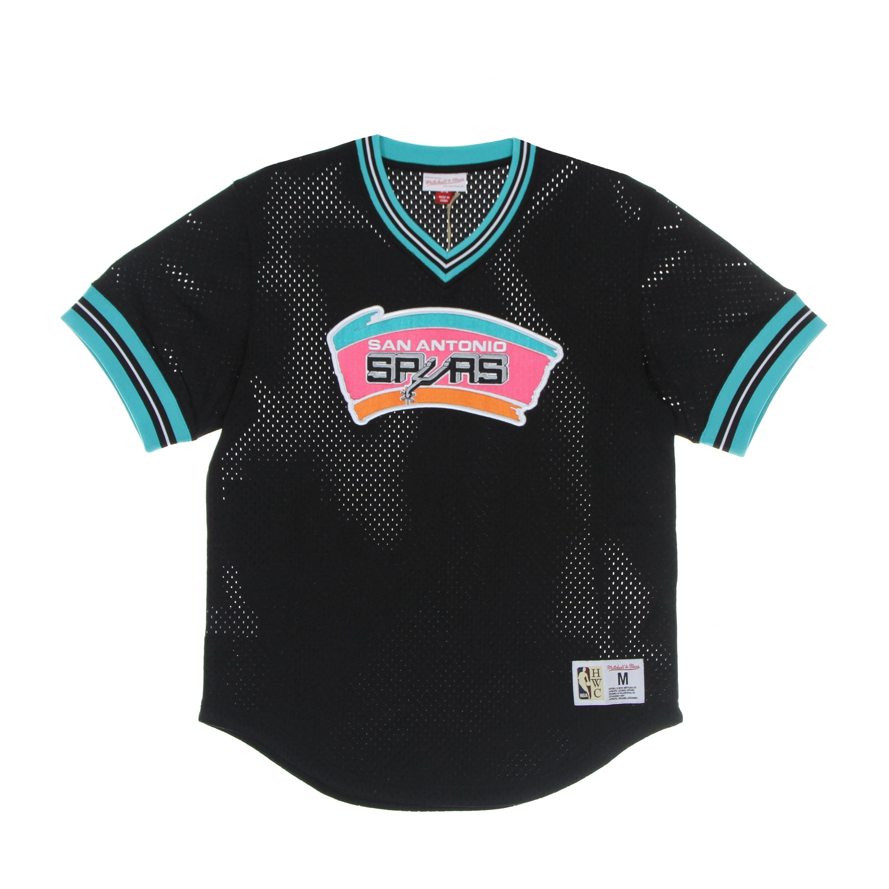 Mitchell & Ness, Casacca Uomo Nba Unbeaten Mesh V Neck Hardwood Classics Saaspu, Original Team Colors