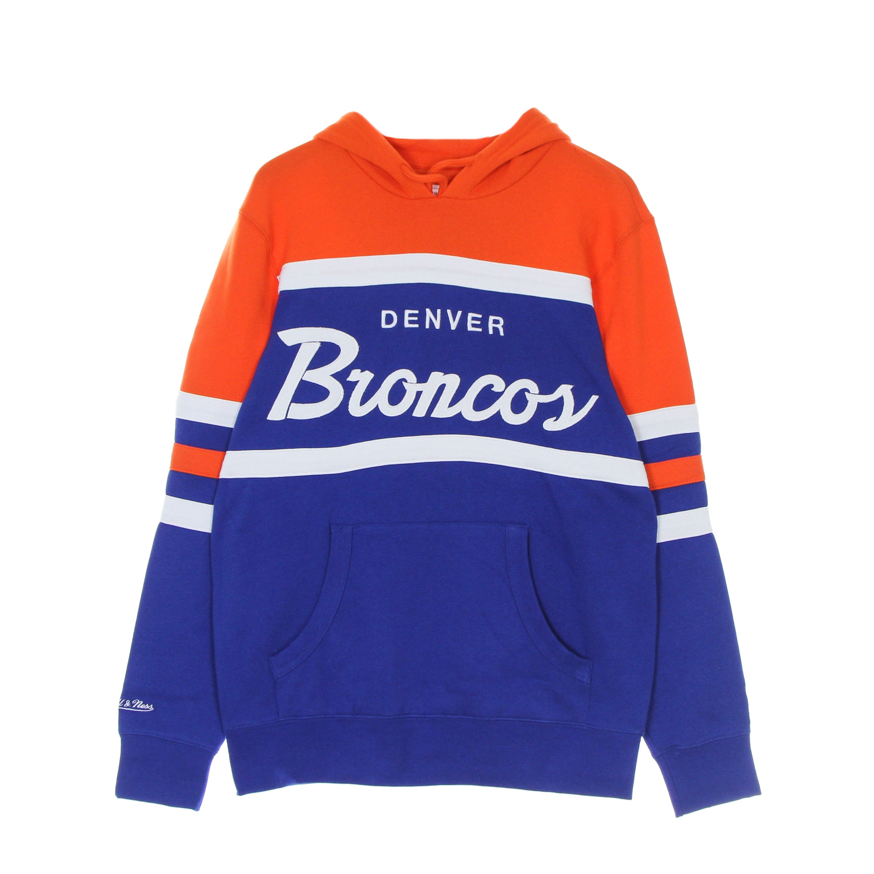 Mitchell & Ness, Felpa Cappuccio Uomo Nfl Head Coach Hoody Denbro, Original Team Colors
