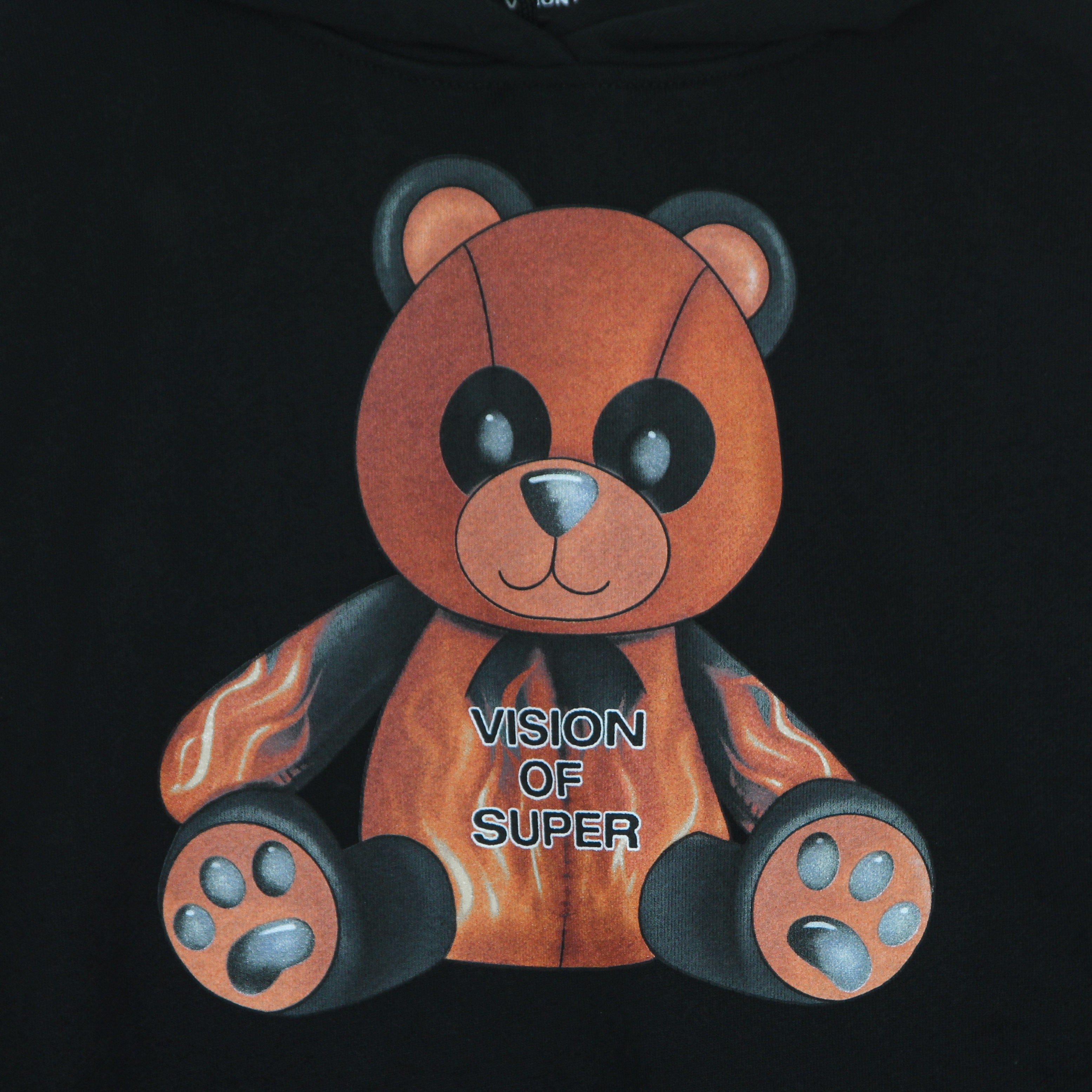 Vision Of Super, Felpa Leggera Cappuccio Uomo Pandy Print Hoodie, 