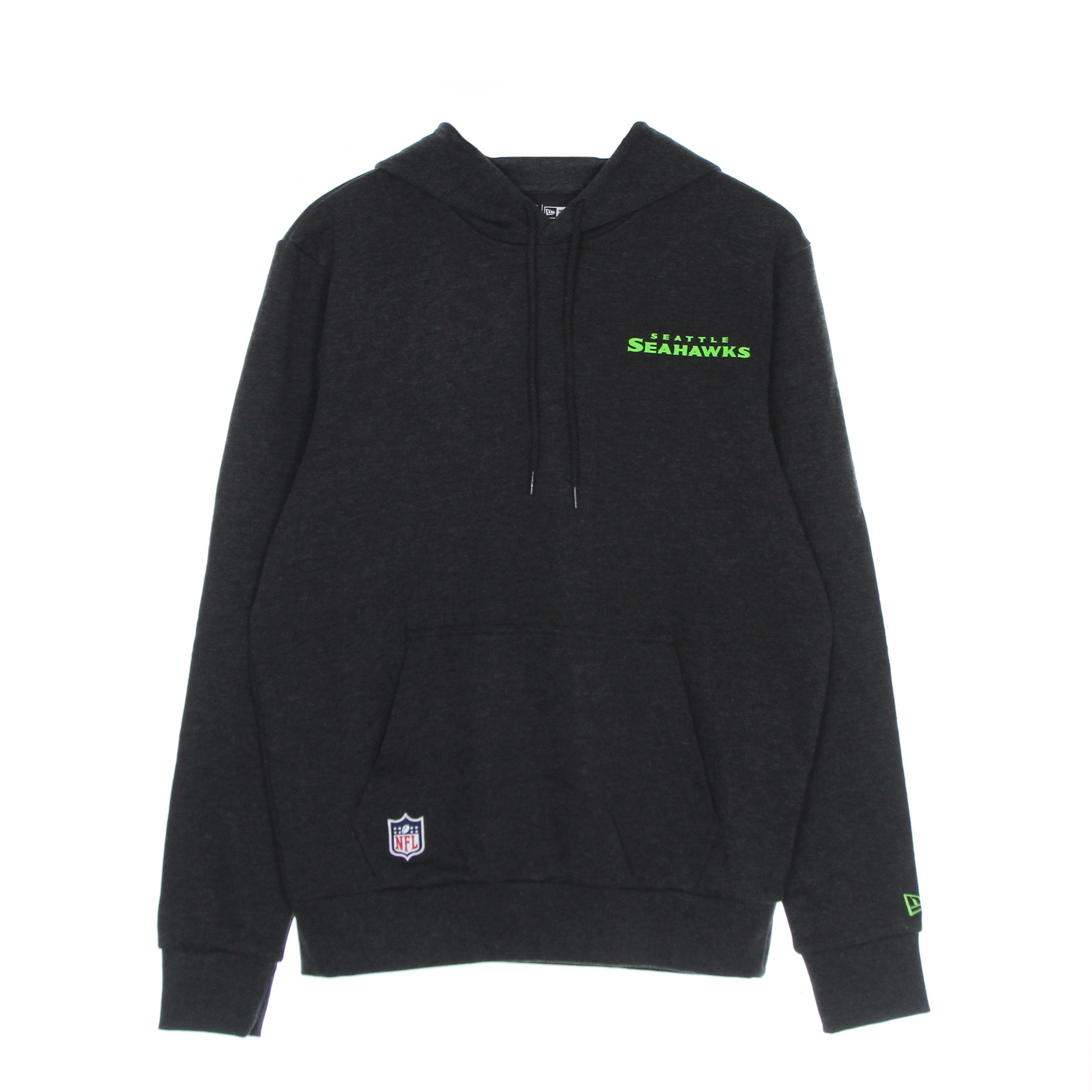 New Era, Felpa Cappuccio Uomo Nfl Outline Logo Po Hoodie Seasea, 