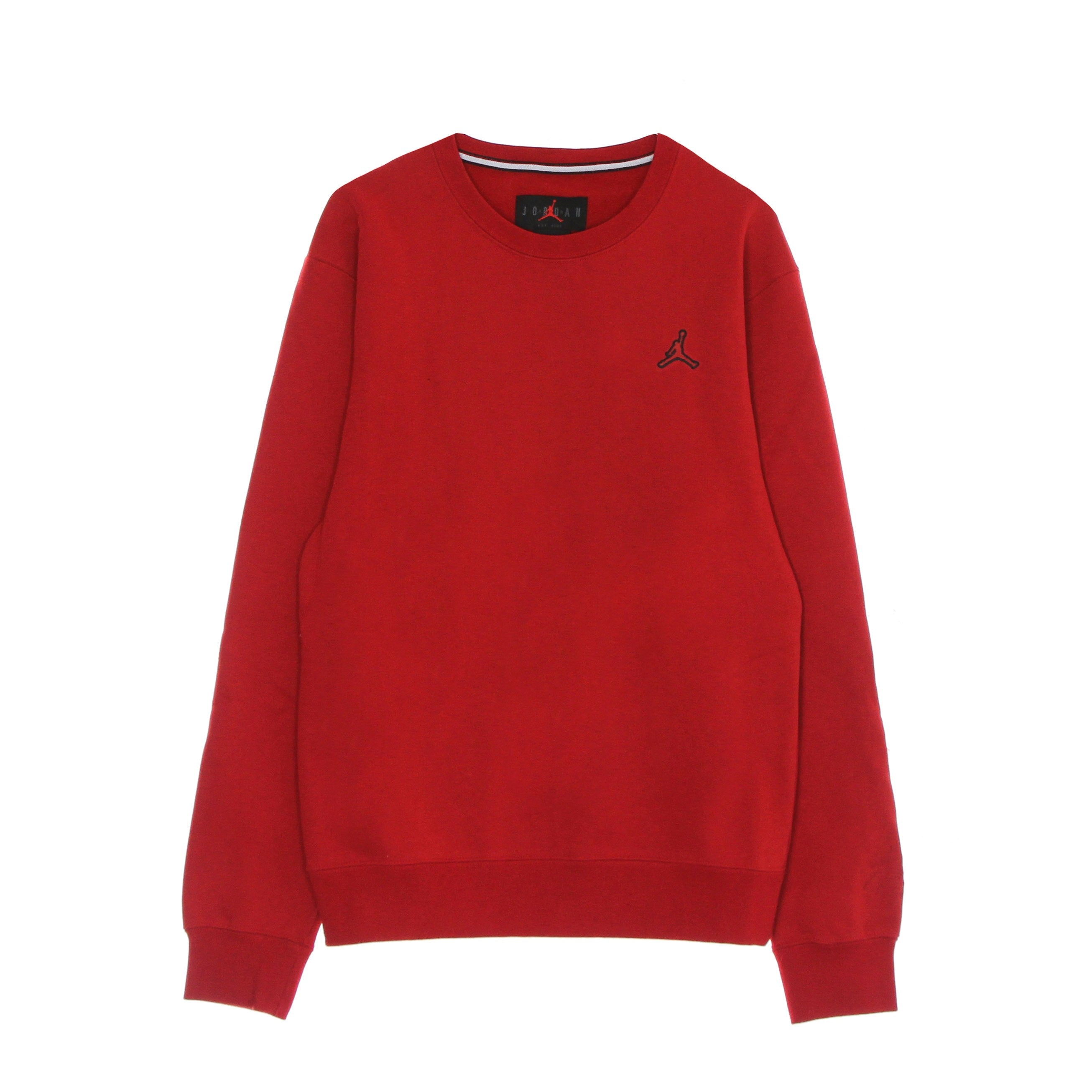 Jordan, Felpa Girocollo Uomo Essential Fleece Crew, Gym Red