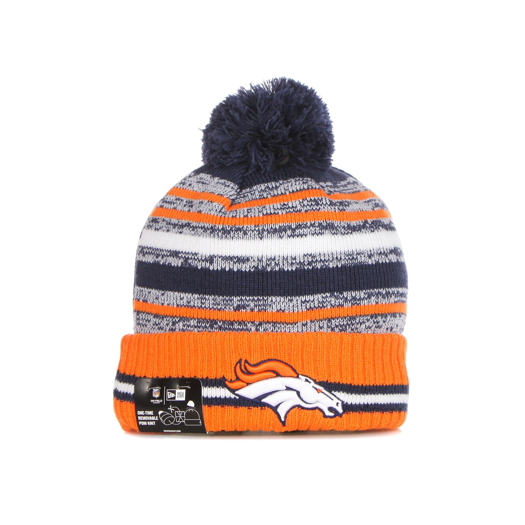 New Era, Cappello Pom Pom Uomo Nfl Sport Knit Denbro, Original Team Colors