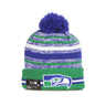 New Era, Cappello Pom Pom Uomo Nfl Sport Knit Seasea, Original Team Colors