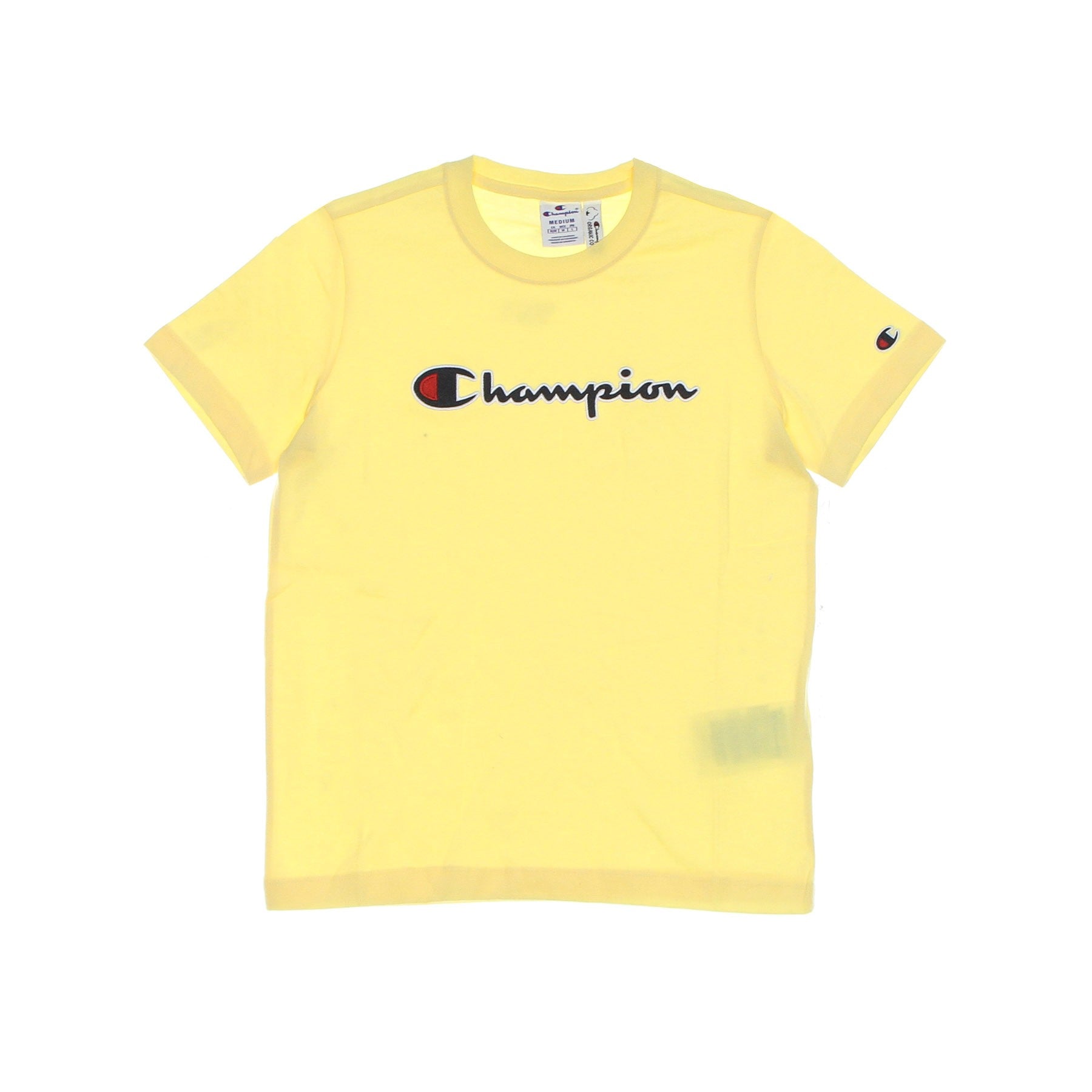 Champion, Maglietta Donna Crewneck Tee, Yellow Mustard