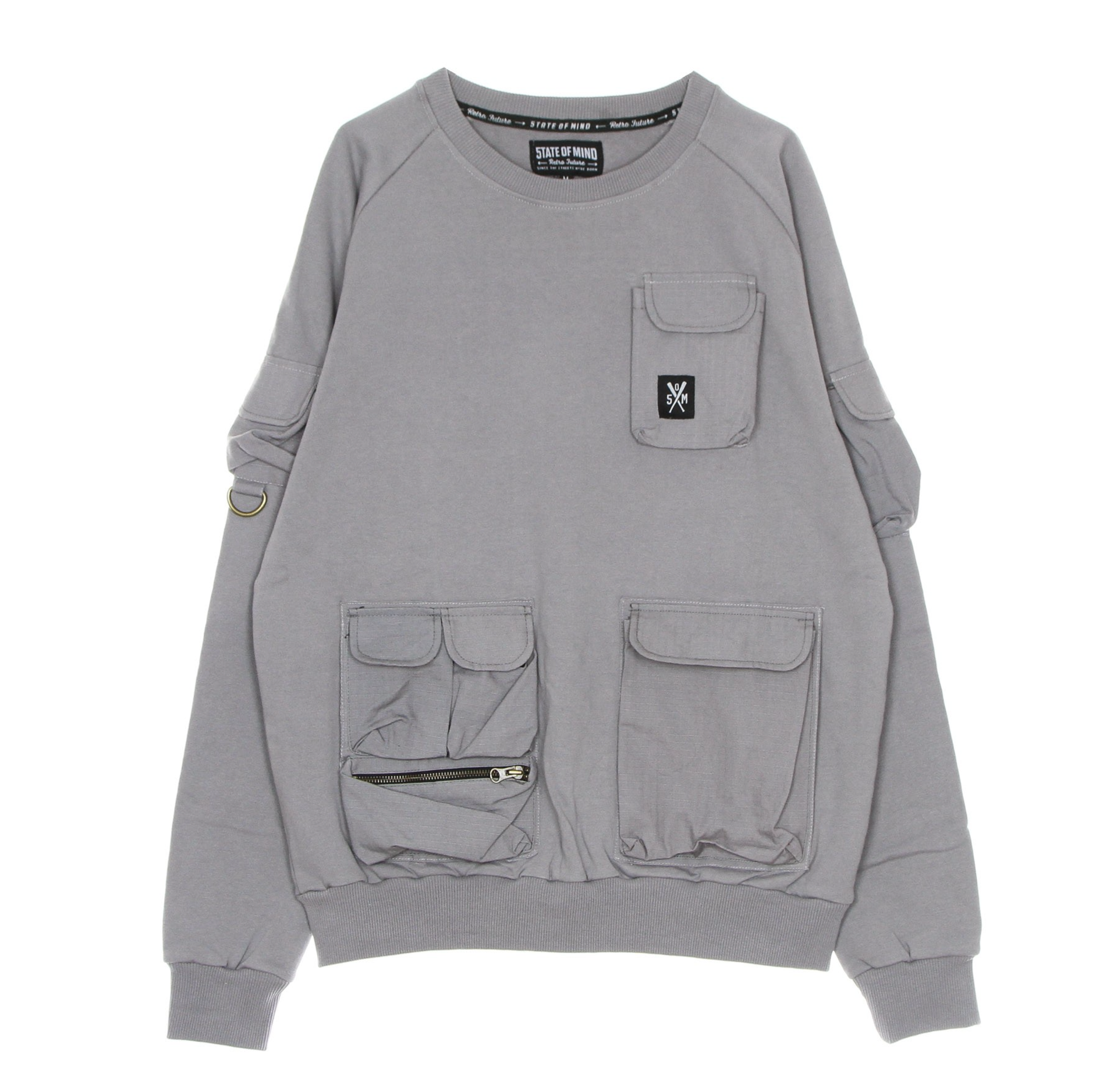Retrofuture Sweatshirt Gray Men's Crewneck Sweatshirt
