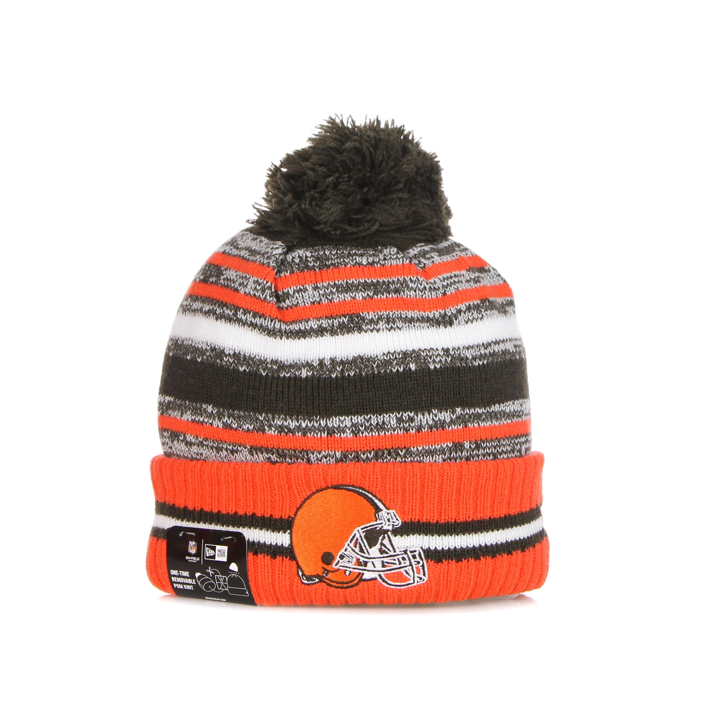New Era, Cappello Pom Pom Uomo Nfl Sport Knit Clebro, Original Team Colors