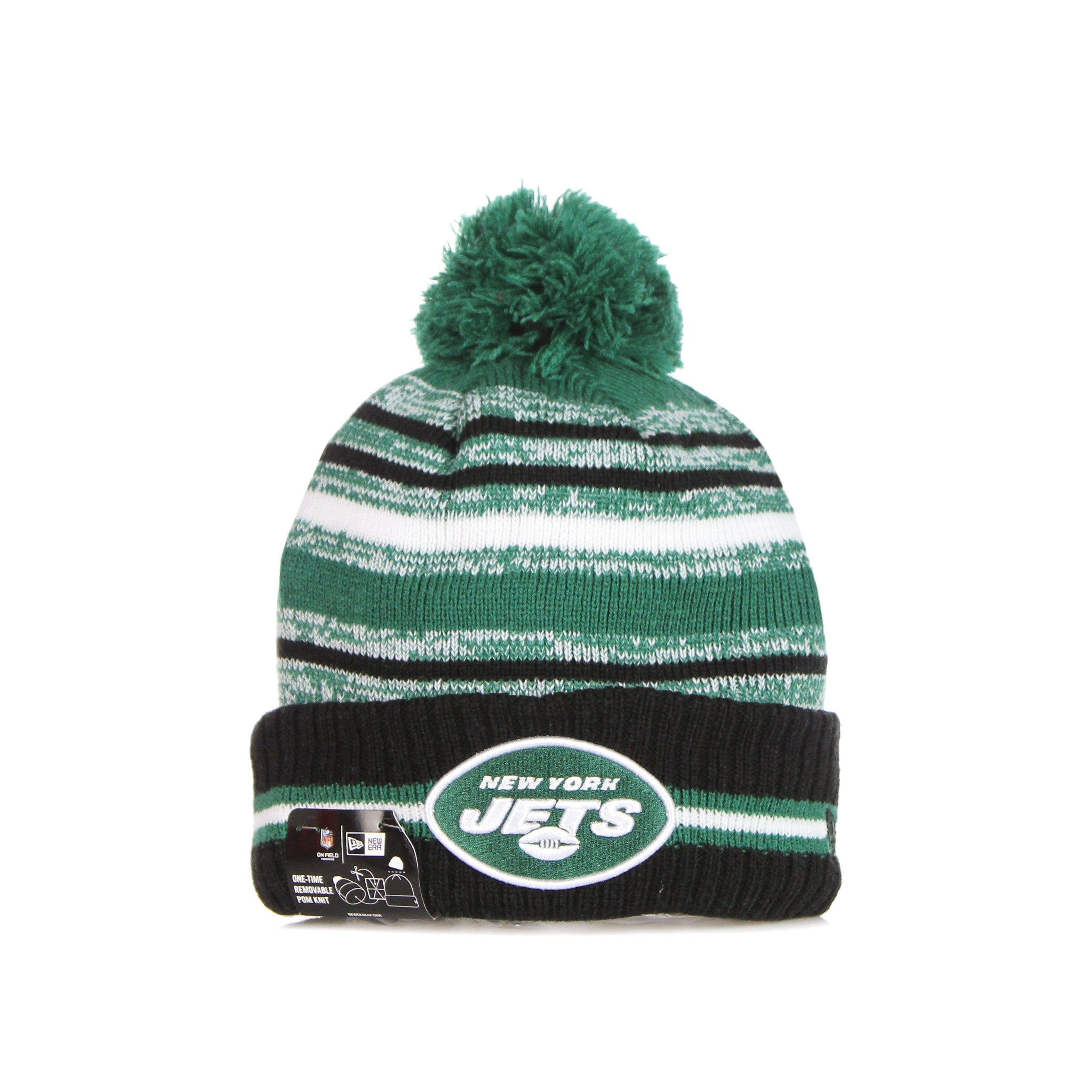 New Era, Cappello Pom Pom Uomo Nfl Sport Knit Neyjet, Original Team Colors