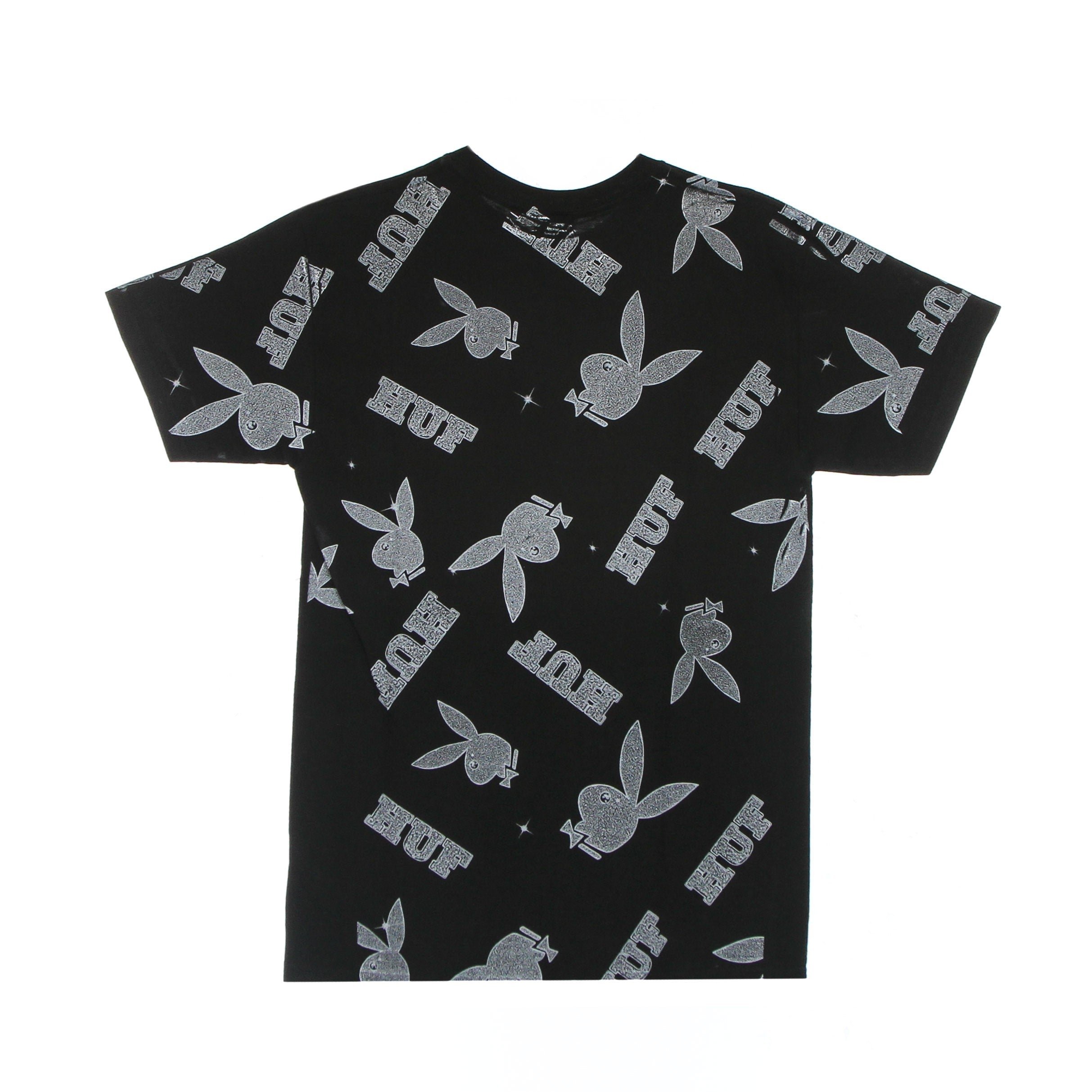 Huf, Maglietta Uomo Vvs Pattern Tee X Playboy, 