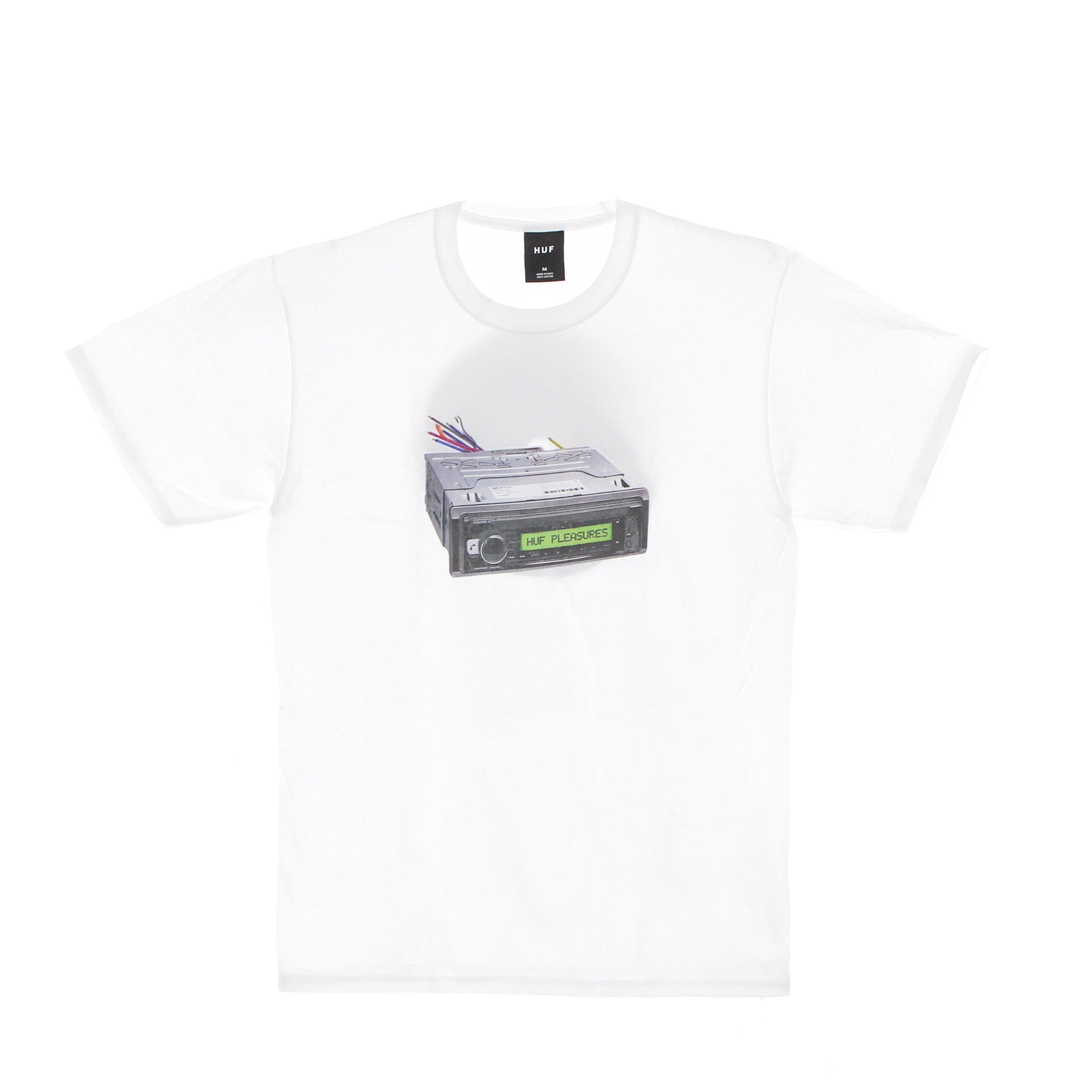 Huf, Maglietta Uomo Head Unit Tee X Pleasures, White