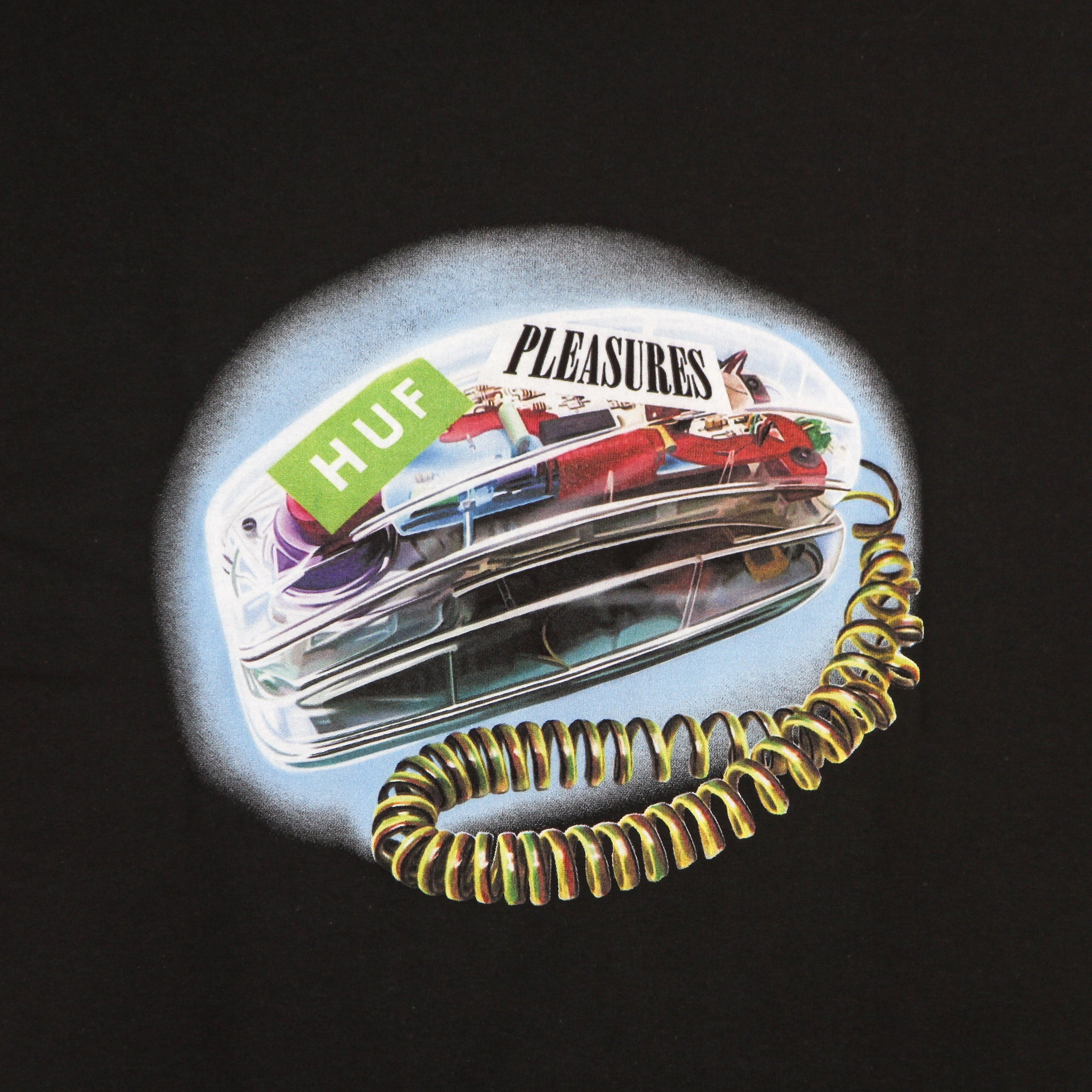 Huf, Maglietta Uomo Party Line Tee X Pleasures, 