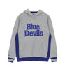 Mitchell & Ness, Felpa Cappuccio Uomo Ncaa Pinnacle Heavyweight Fleece Hoodie Dukdev, Royal/grey