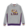 Mitchell & Ness, Felpa Cappuccio Uomo Ncaa Pinnacle Heavyweight Fleece Hoodie Loutig, Purple/yellow