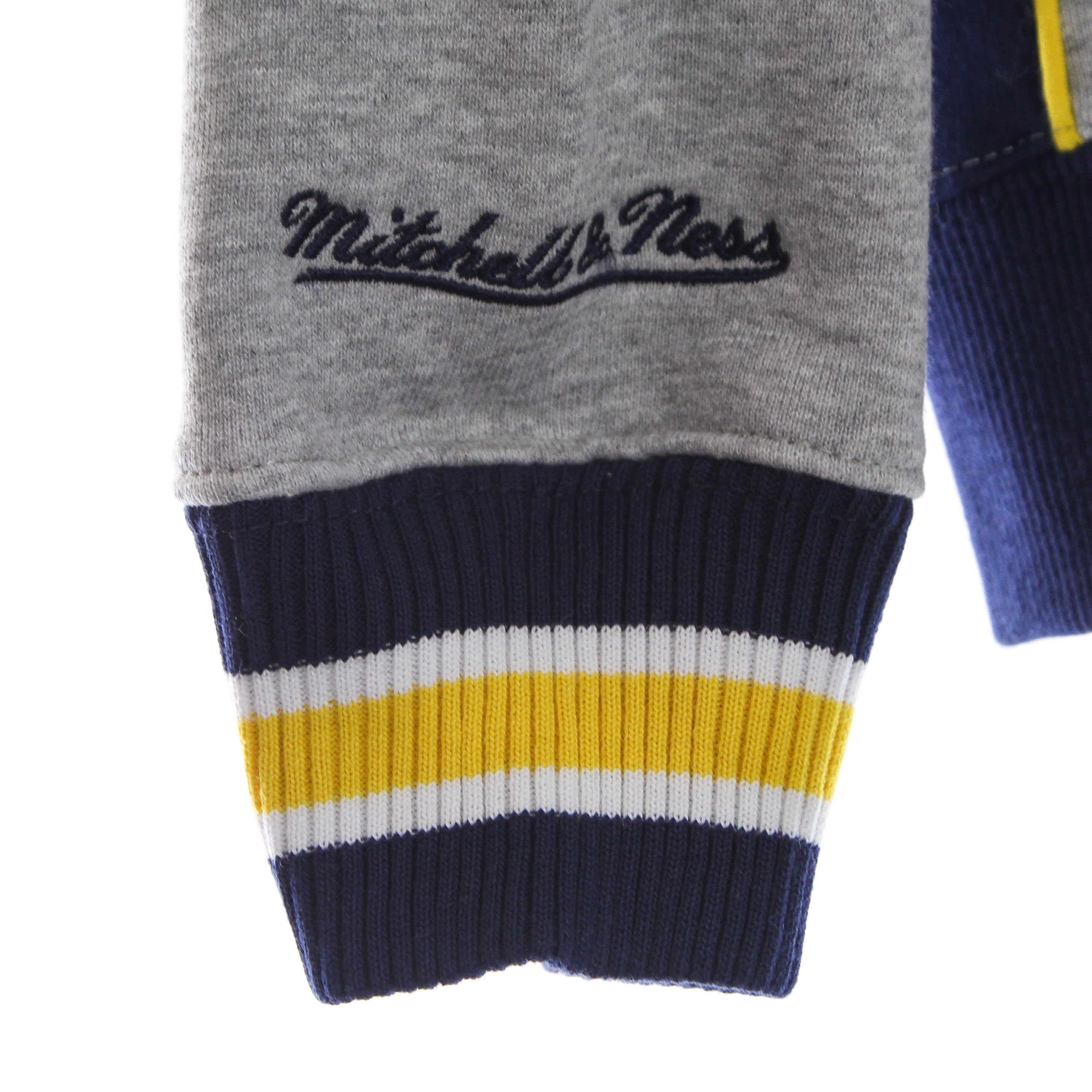 Mitchell & Ness, Felpa Cappuccio Uomo Ncaa Pinnacle Heavyweight Fleece Hoodie Msuspa, 