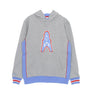 Mitchell & Ness, Felpa Cappuccio Uomo Nfl Pinnacle Heavyweight Fleece Hoodie Houoil, Grey Heather/original Team Colors