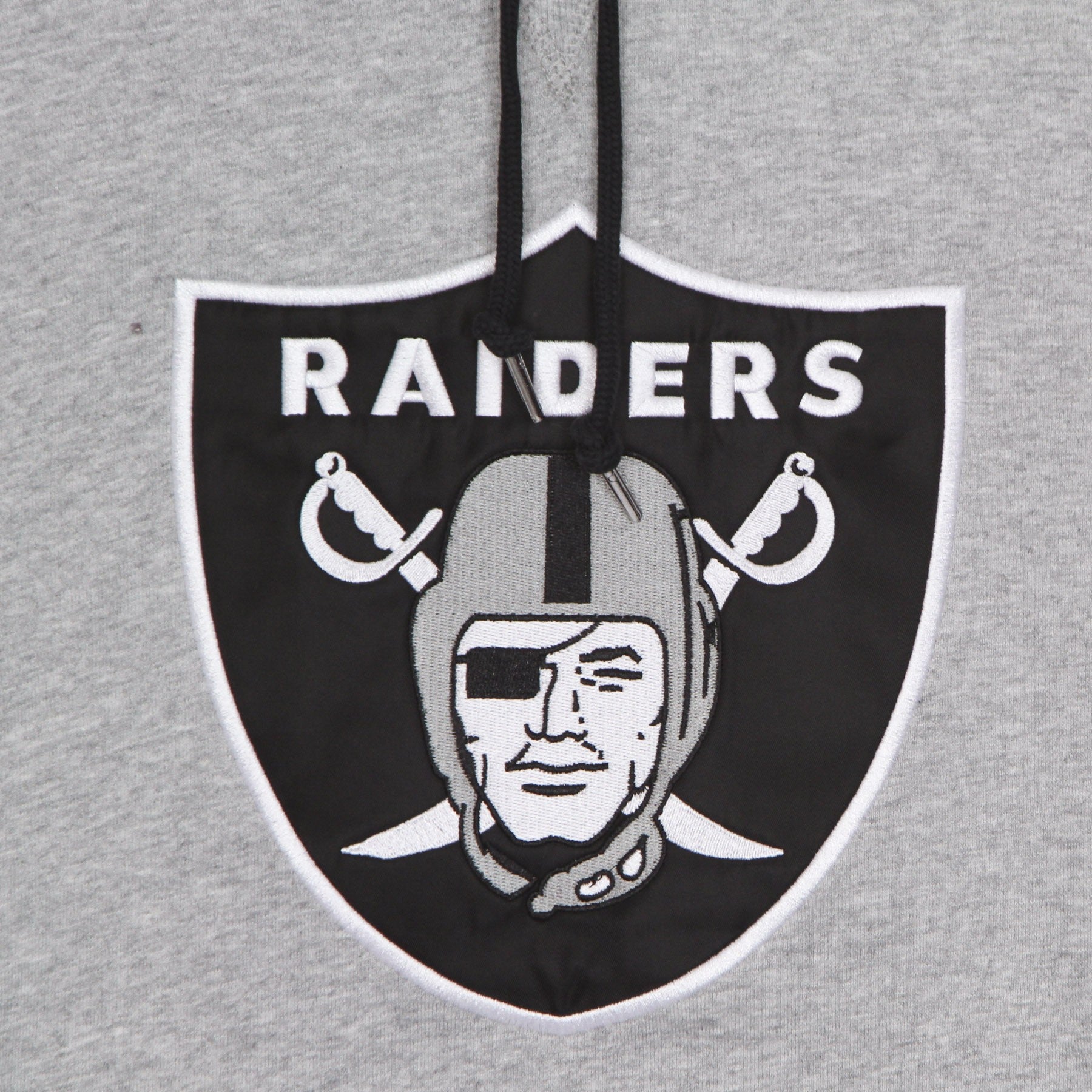 Mitchell & Ness, Felpa Cappuccio Uomo Nfl Pinnacle Heavyweight Fleece Hoodie Oakrai, 