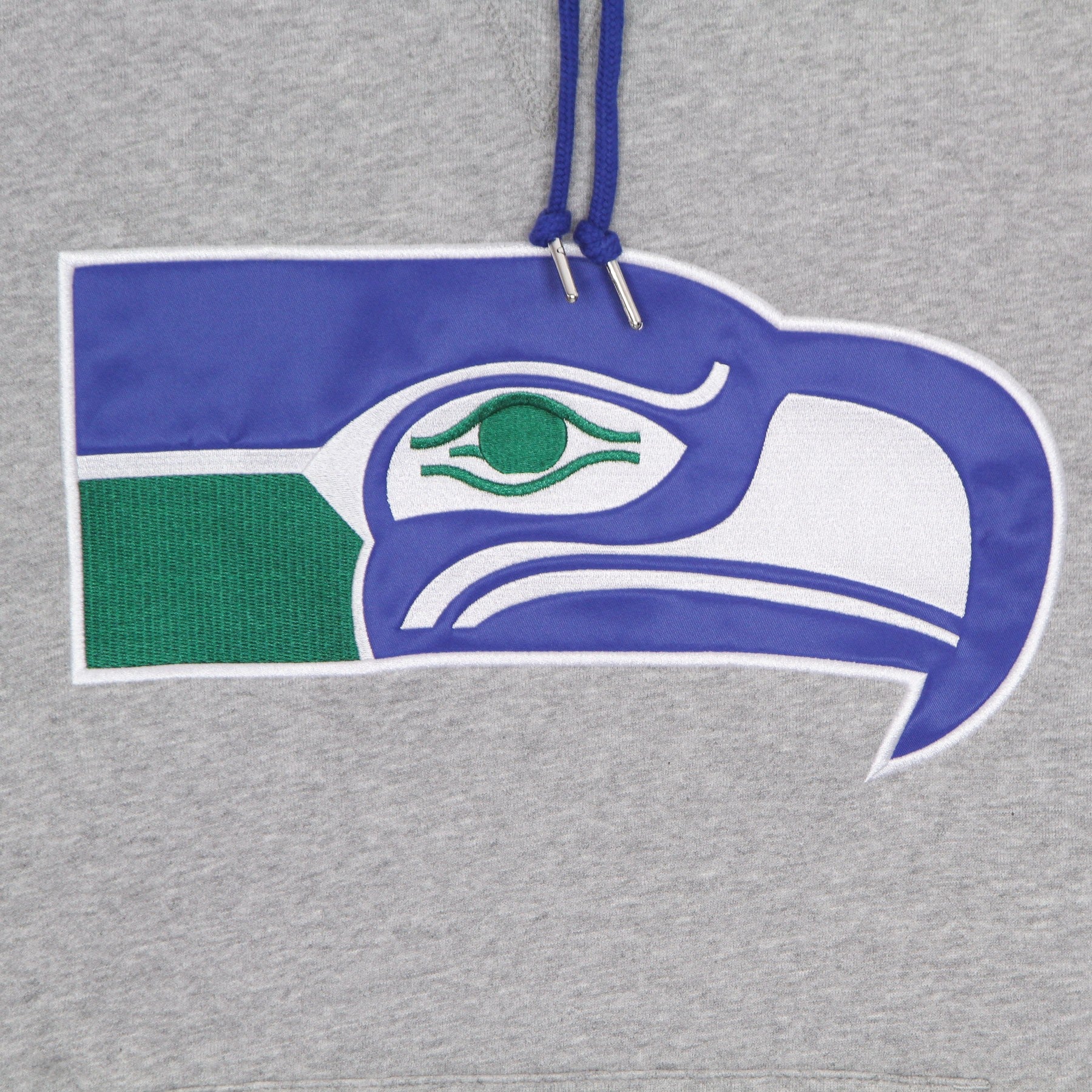 Mitchell & Ness, Felpa Cappuccio Uomo Nfl Pinnacle Heavyweight Fleece Hoodie Seasea, 
