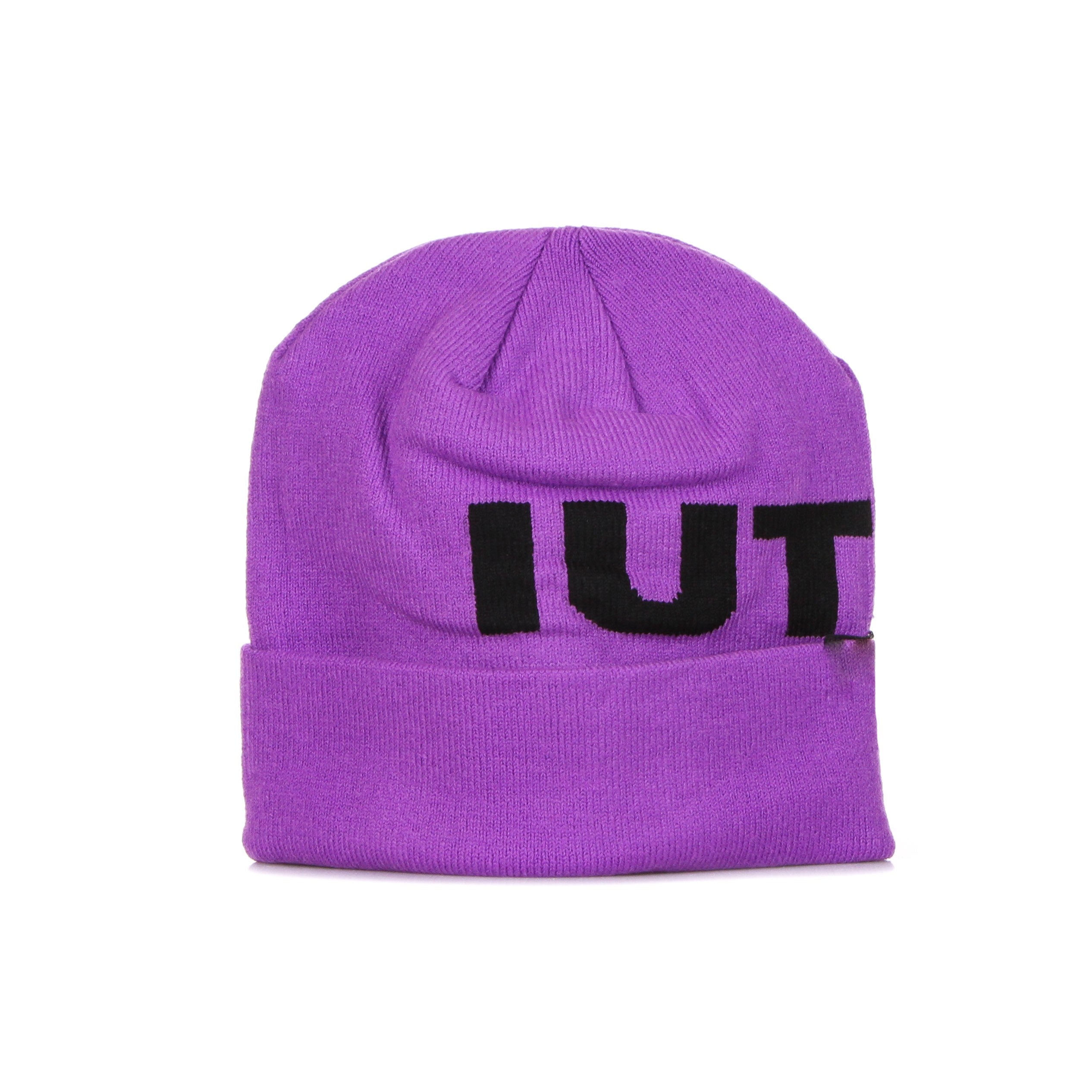 Iuter, Cappello Uomo Big Logo Fold Beanie, Purple