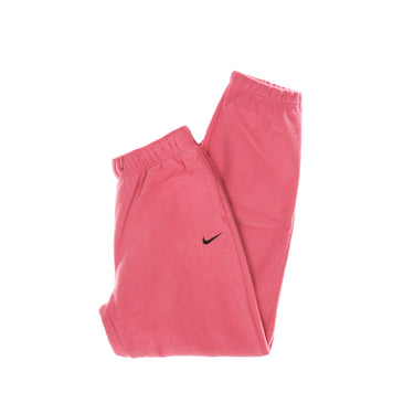 Nike, Pantalone Tuta Felpato Donna W Essential Plush High Rise Jogger, Archaeo Pink/black