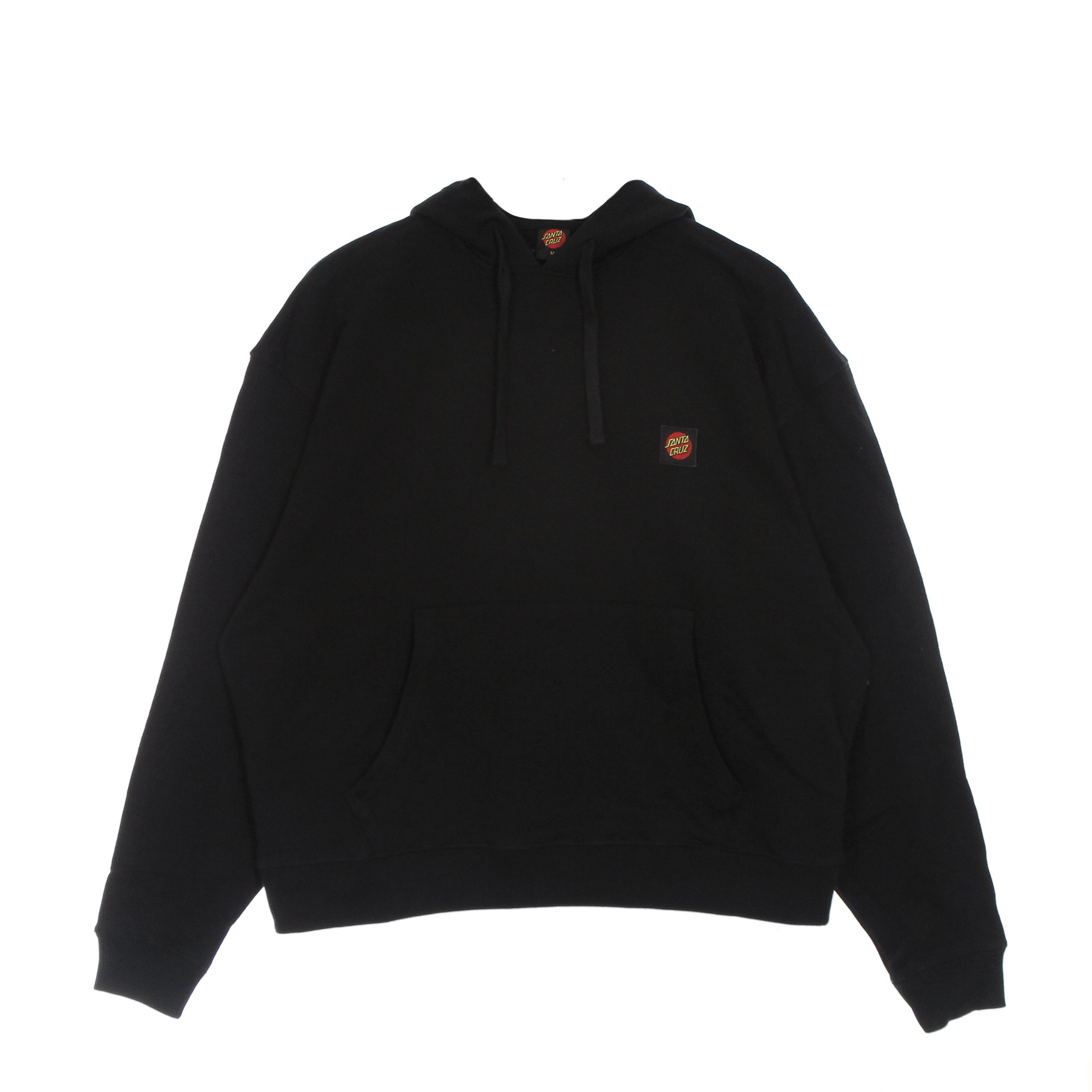 Santa Cruz, Felpa Leggera Cappuccio Uomo Classic Label Hood, Black