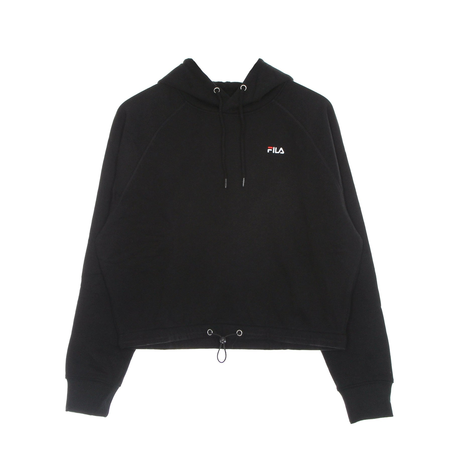 Fila, Felpa Cappuccio Donna Eilies Cropped Hoodie, Black