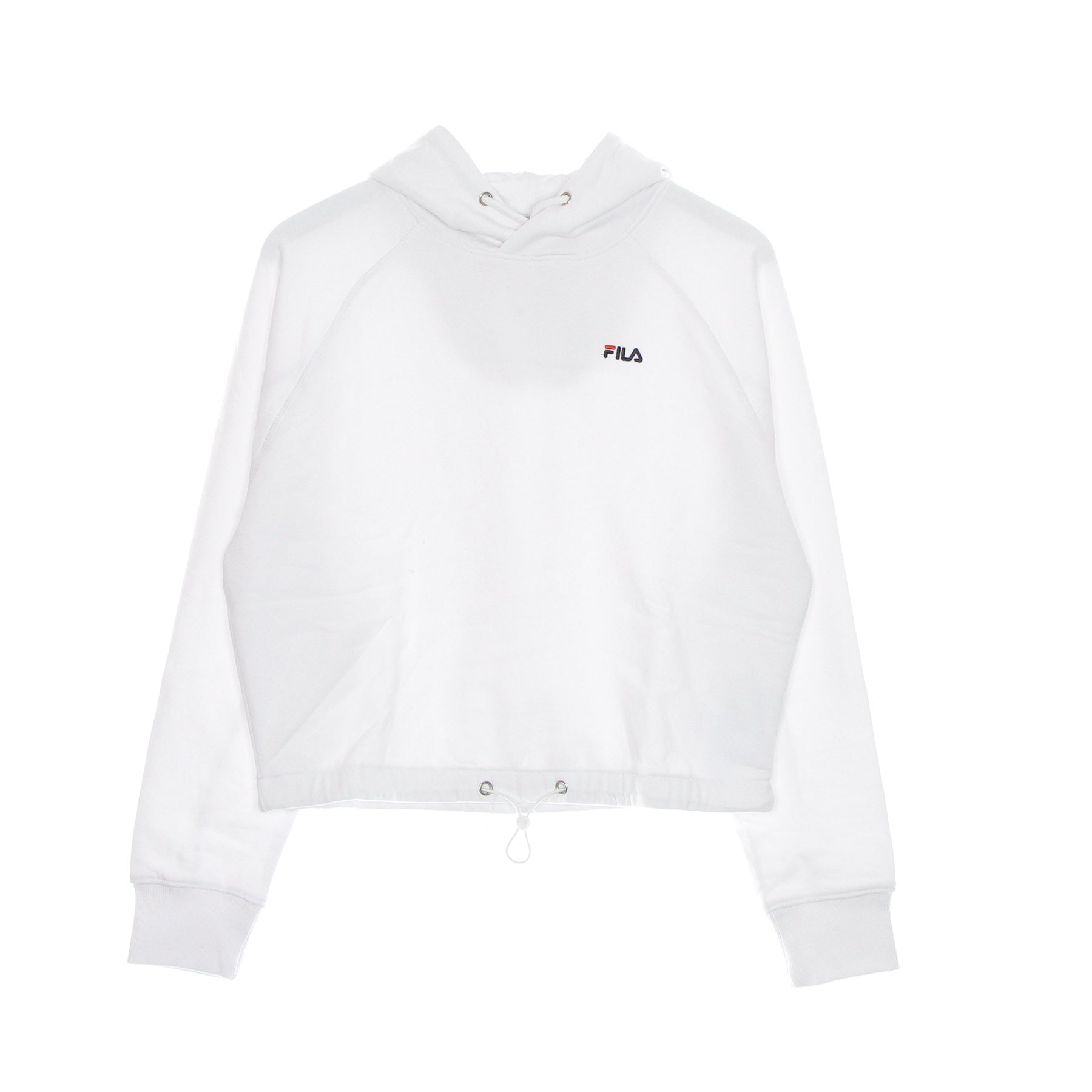 Fila, Felpa Cappuccio Donna Eilies Cropped Hoodie, Bright White