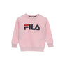 Fila, Felpa Leggera Girocollo Bambina Tim Logo Crew Shirt, Pink Mist
