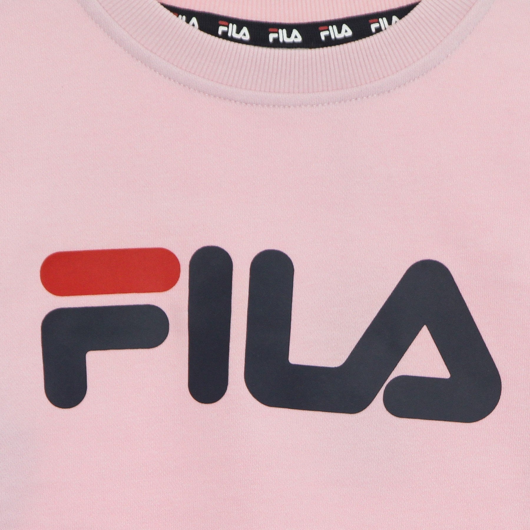 Fila, Felpa Leggera Girocollo Bambina Tim Logo Crew Shirt, 
