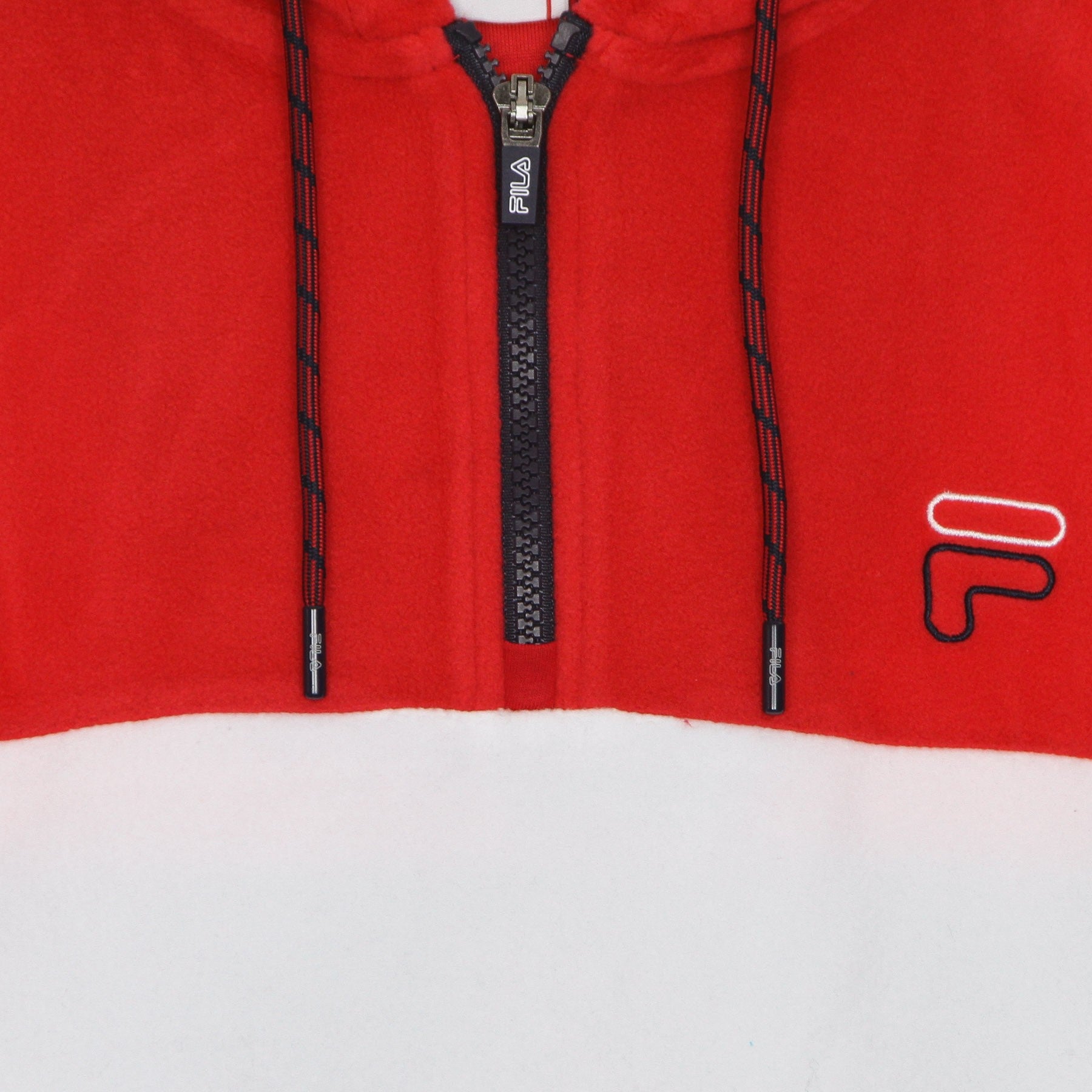 Fila, Felpa Cappuccio Uomo Perry Fleece Half Zip Hoodie, 
