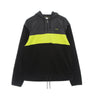 Fila, Felpa Cappuccio Uomo Perry Fleece Half Zip Hoodie, Black/asphalt/sulphur Spring