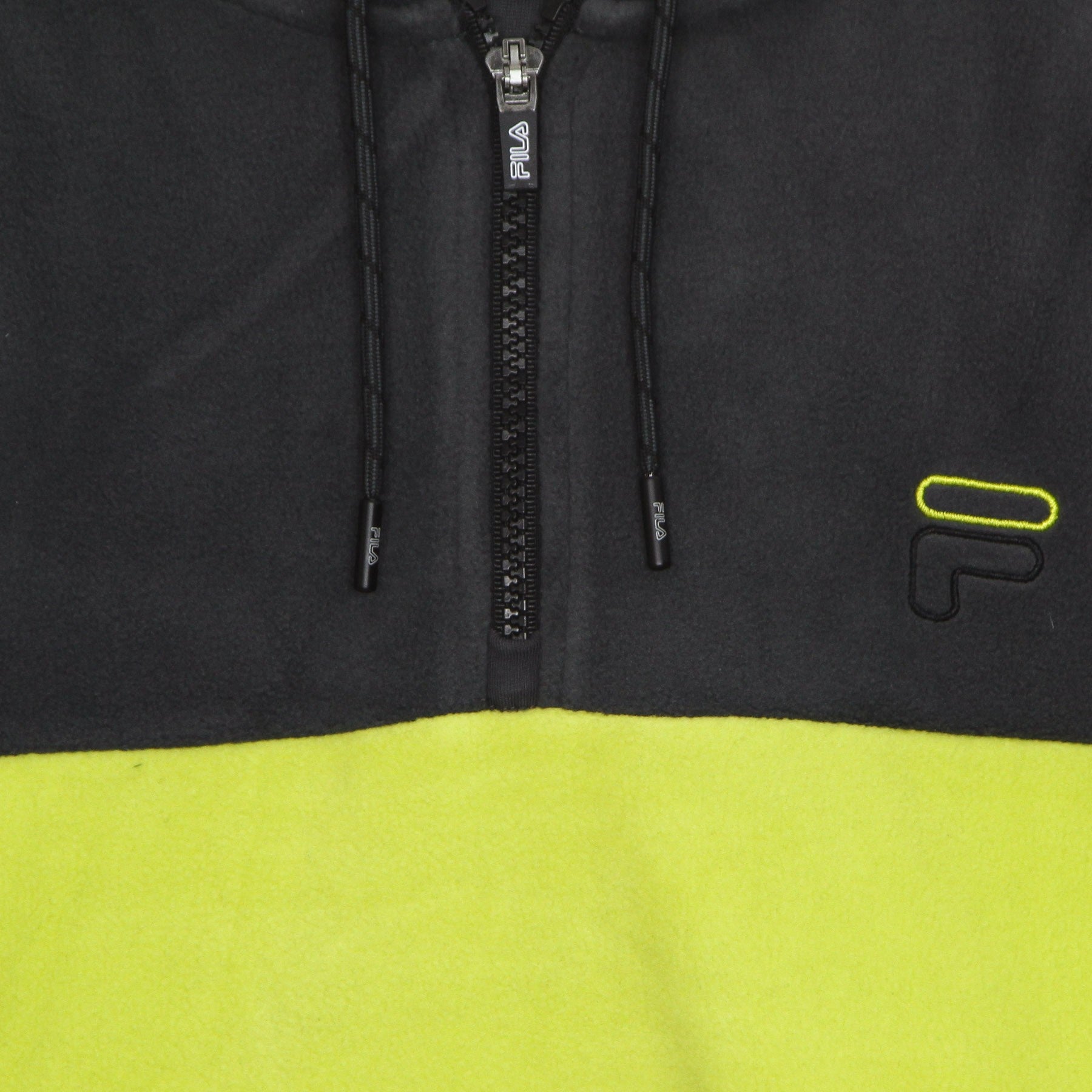 Fila, Felpa Cappuccio Uomo Perry Fleece Half Zip Hoodie, 