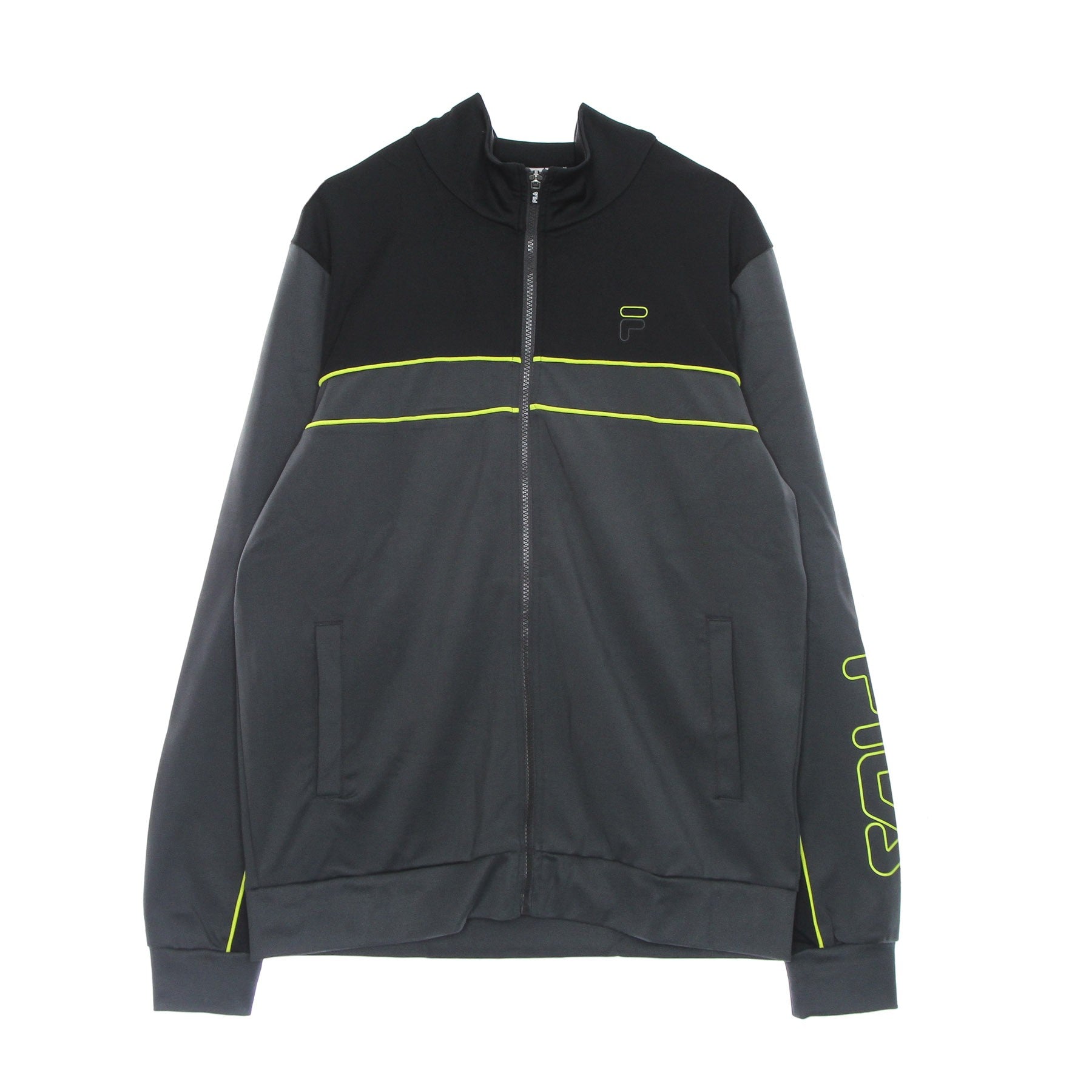 Fila, Giacca Tuta Uomo Pele Track Jacket, Asphalt/black
