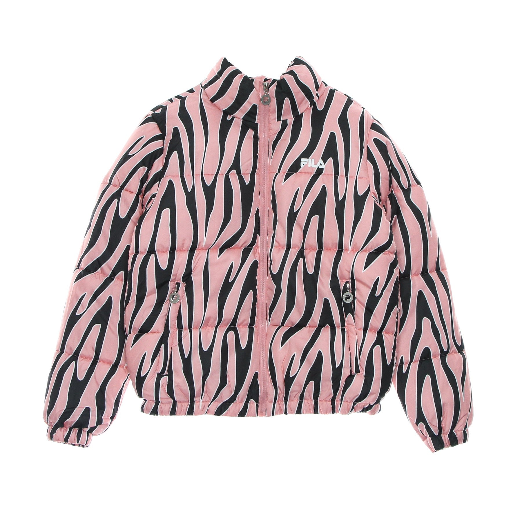 Fila, Piumino Donna Enid Aop Puff Jacket, Peony Allover