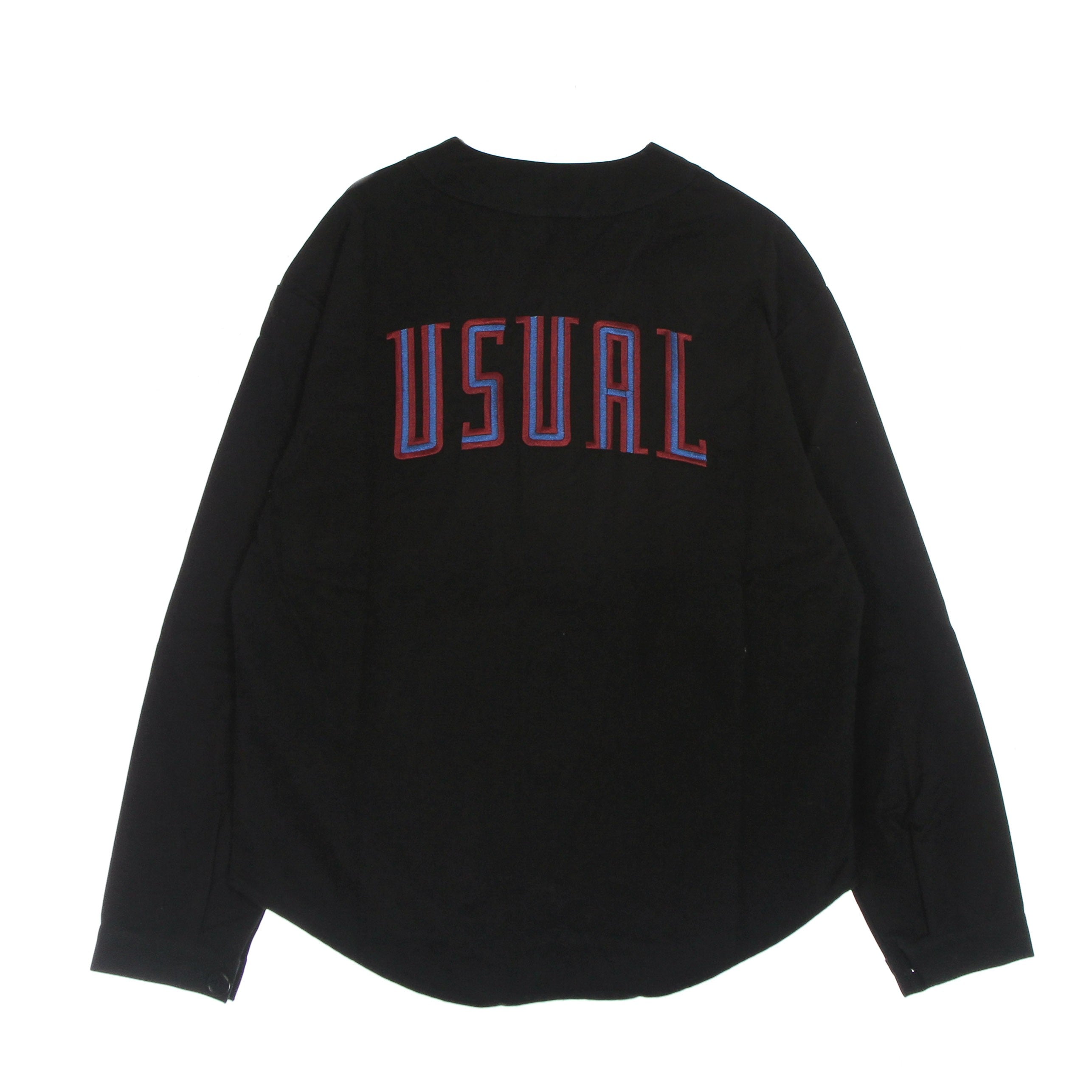 Usual, Camicia Manica Lunga Uomo Home Run L/s Shirt, Black