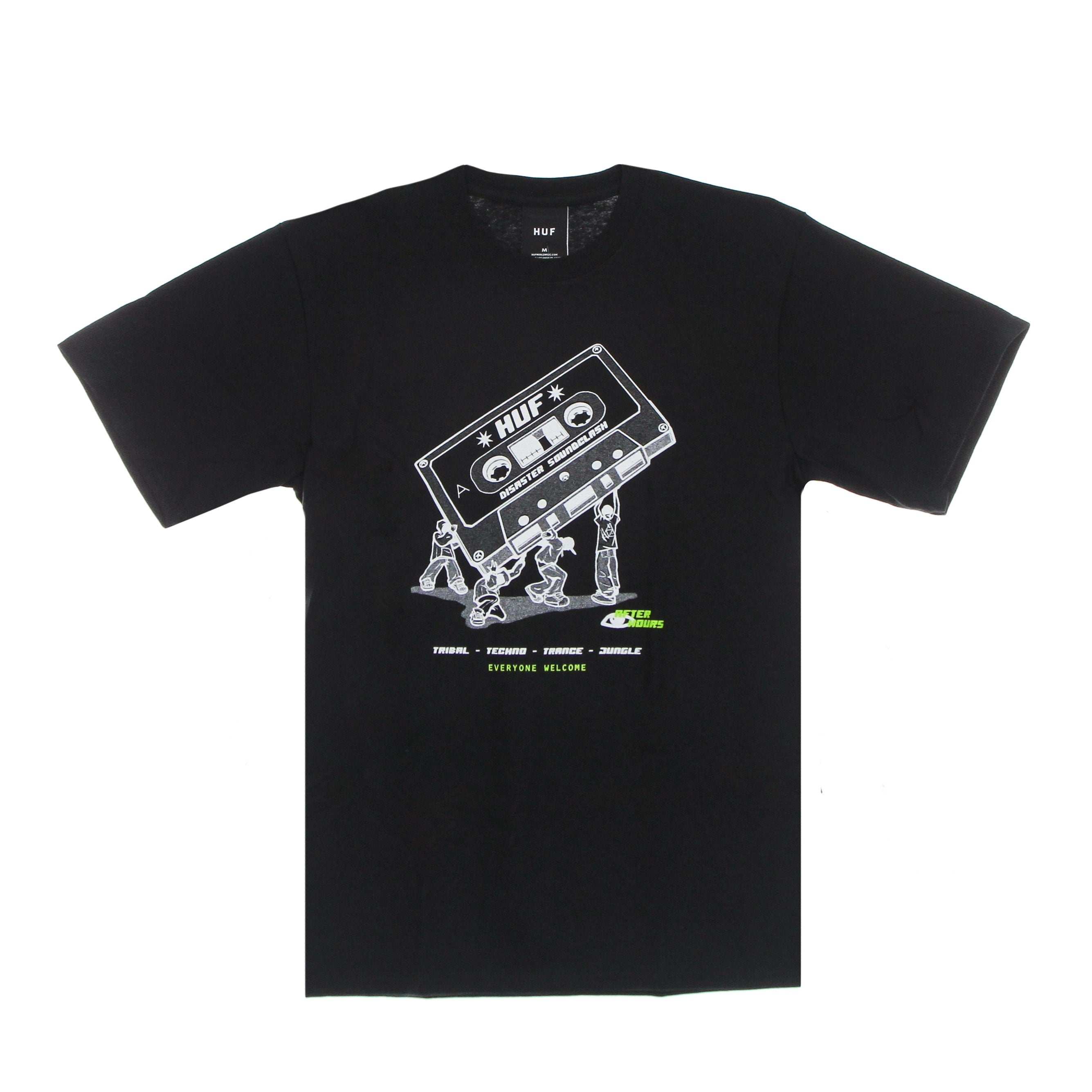 Huf, Maglietta Uomo Soundclash Tee, Black