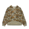 Huf, Felpa Cappuccio Donna Contra Mockneck Po Hoodie, Tan Camo