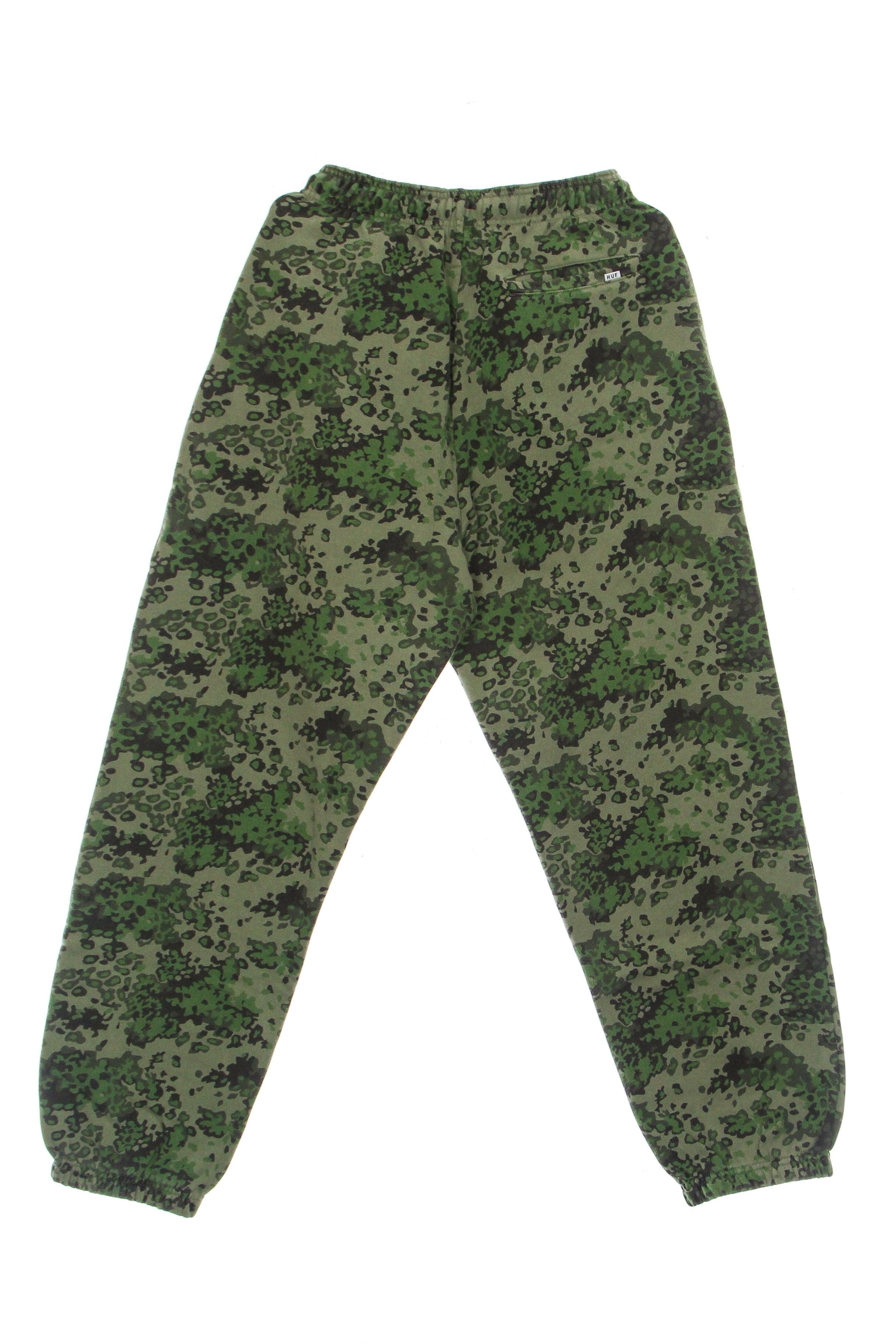 Huf, Pantalone Tuta Felpato Donna Contra Fleece Pant, Green Camo