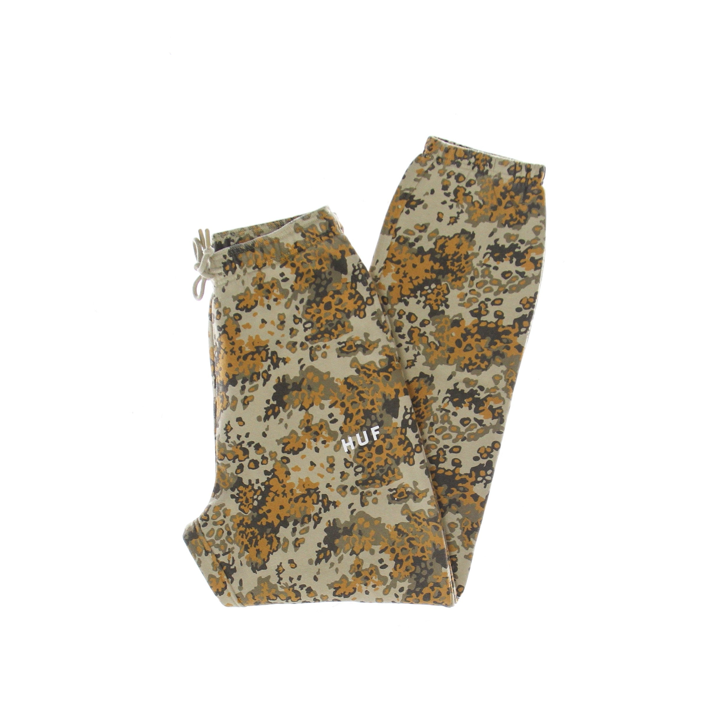 Huf, Pantalone Tuta Felpato Donna Contra Fleece Pant, Tan Camo