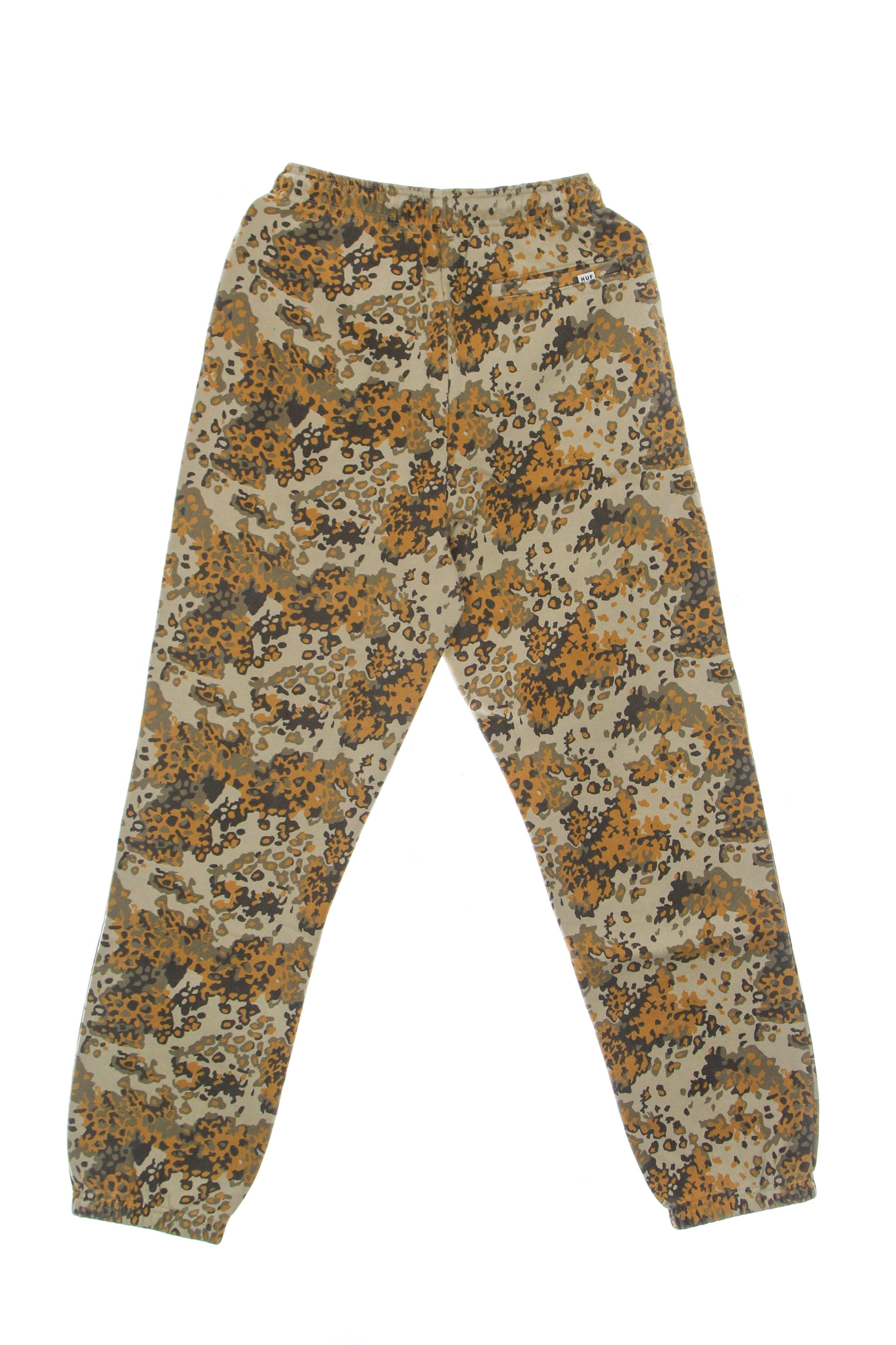 Huf, Pantalone Tuta Felpato Donna Contra Fleece Pant, Tan Camo