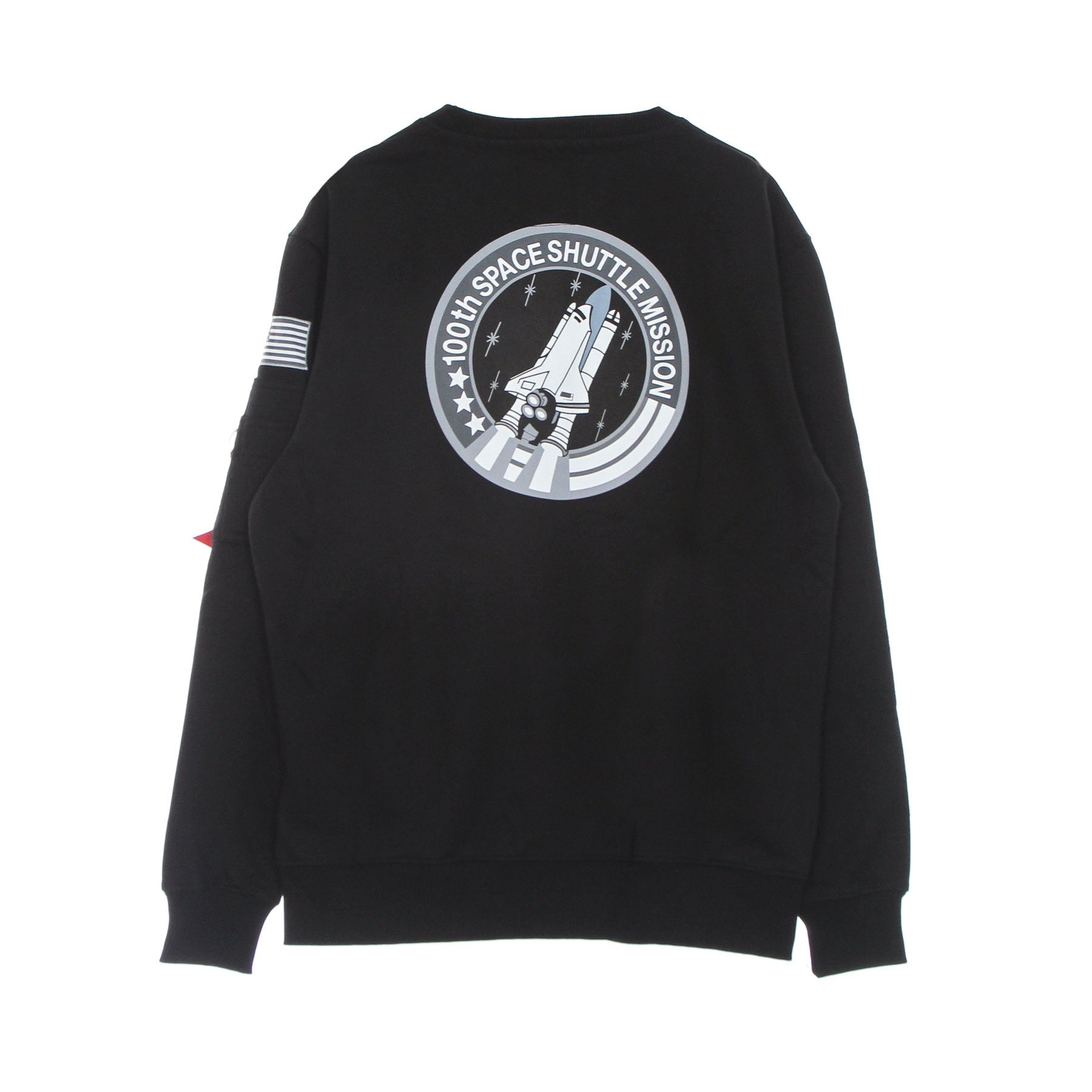 Alpha Industries, Felpa Girocollo Uomo Space Shuttle Sweater, 