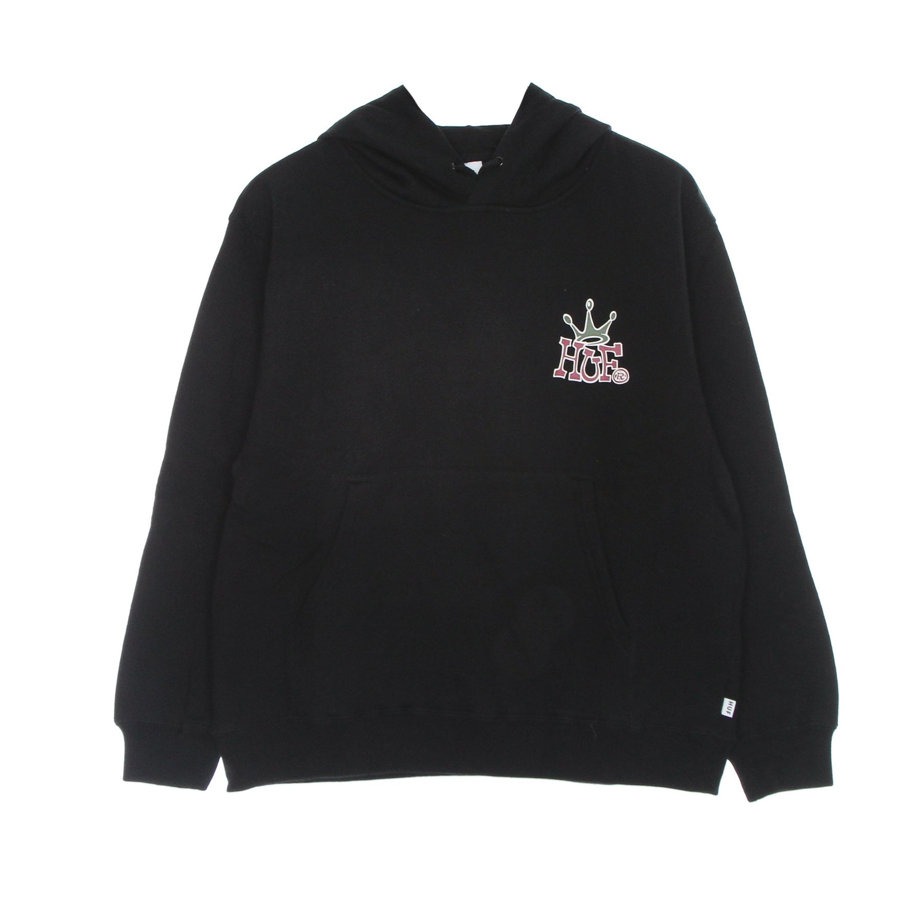 Huf, Felpa Cappuccio Donna Huf Crown Po Hoodie, Black